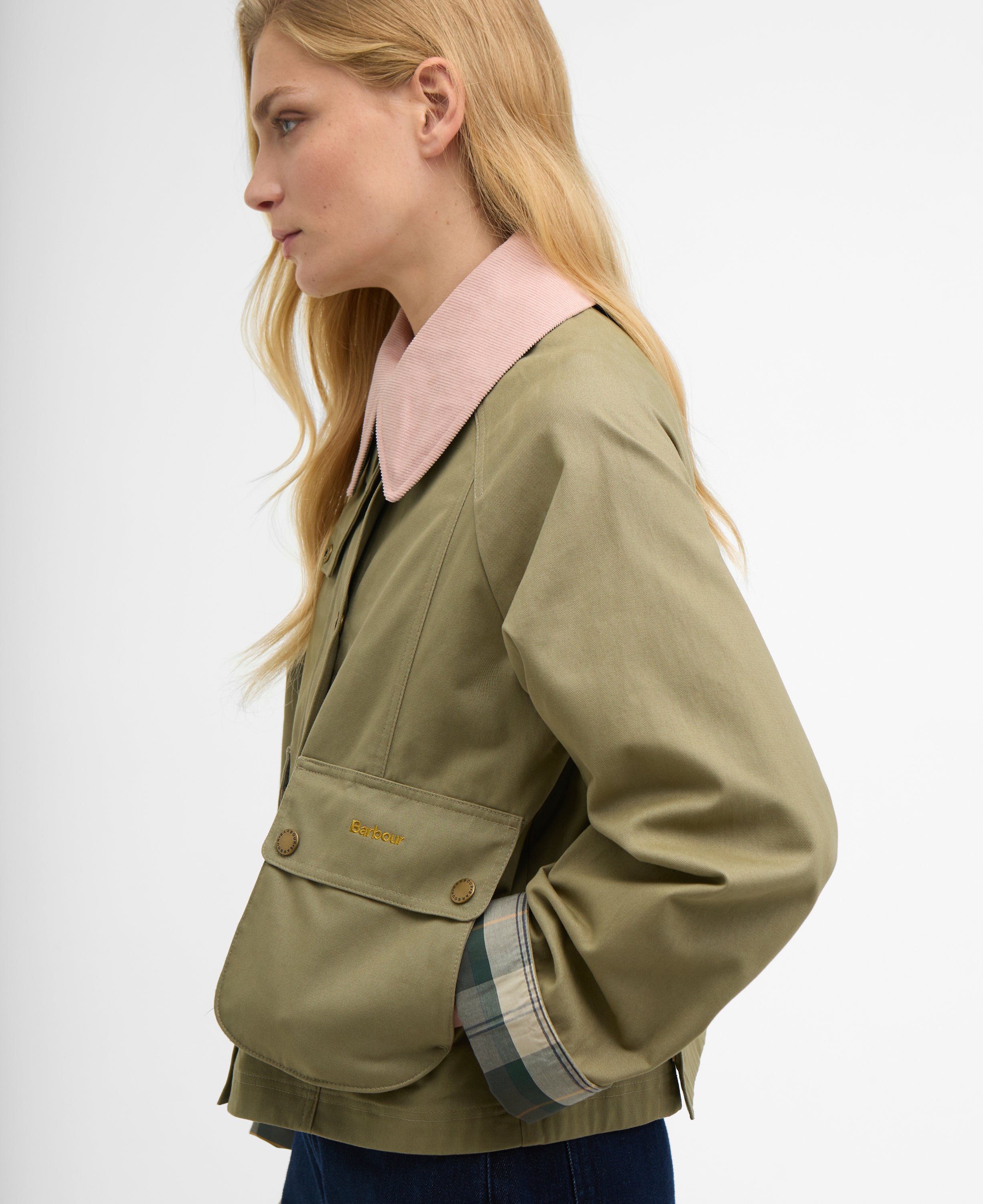 Barbour cropped-beadnell-casual-jacket-bleached-olive-ancie – Legend Story