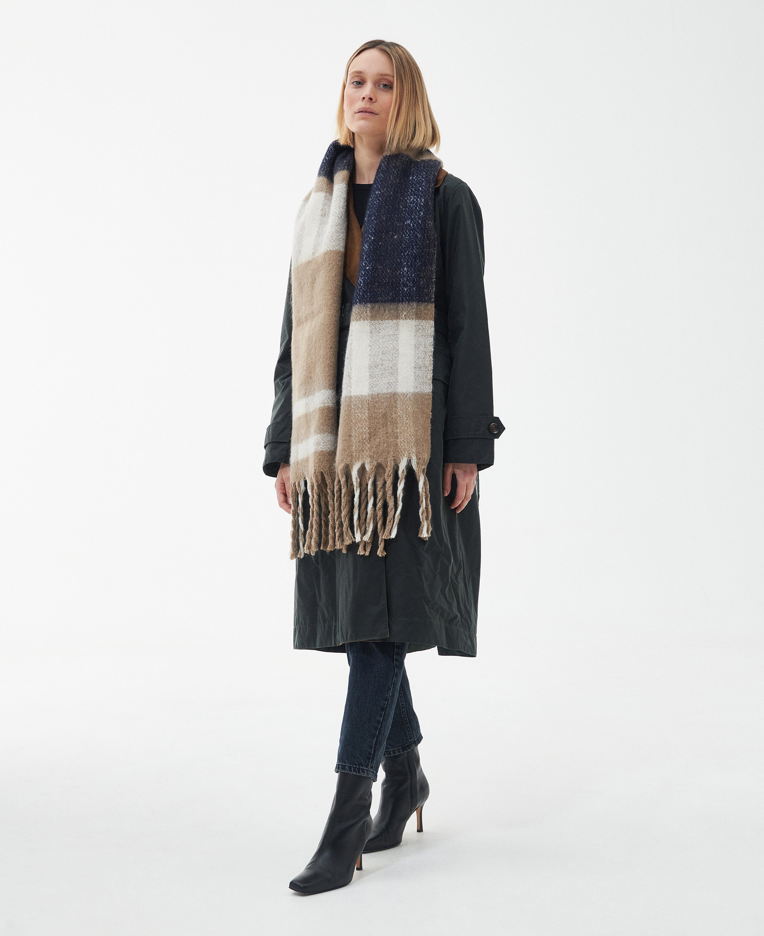 Barbour isla-tartan-boucle-scarf-trench-tartan – Legend Story