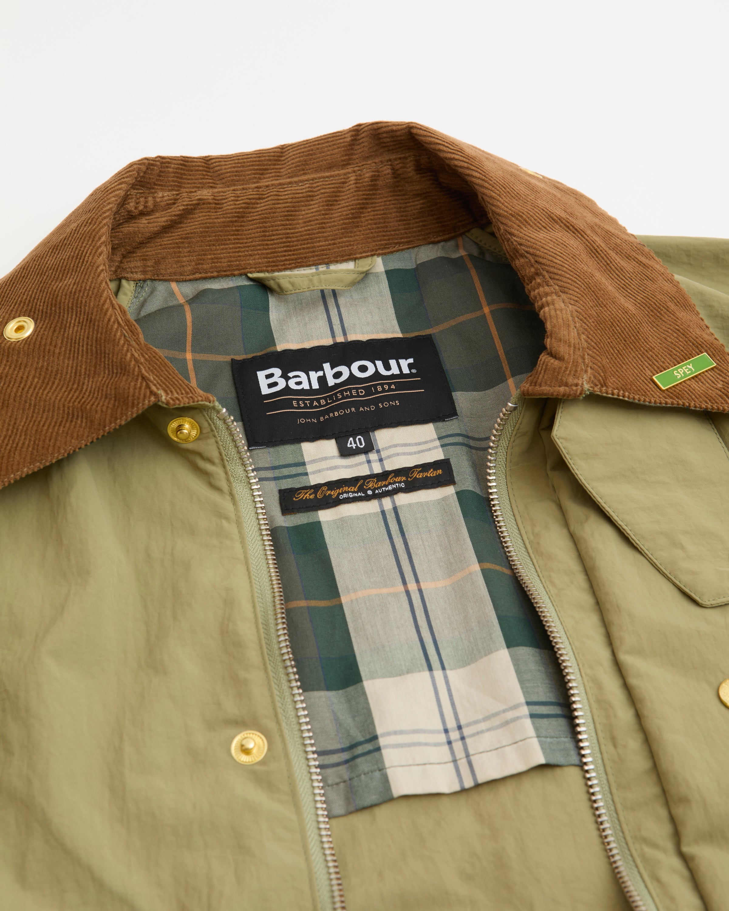 Barbour icons-spey-jacket-bleached-olive – Legend Story