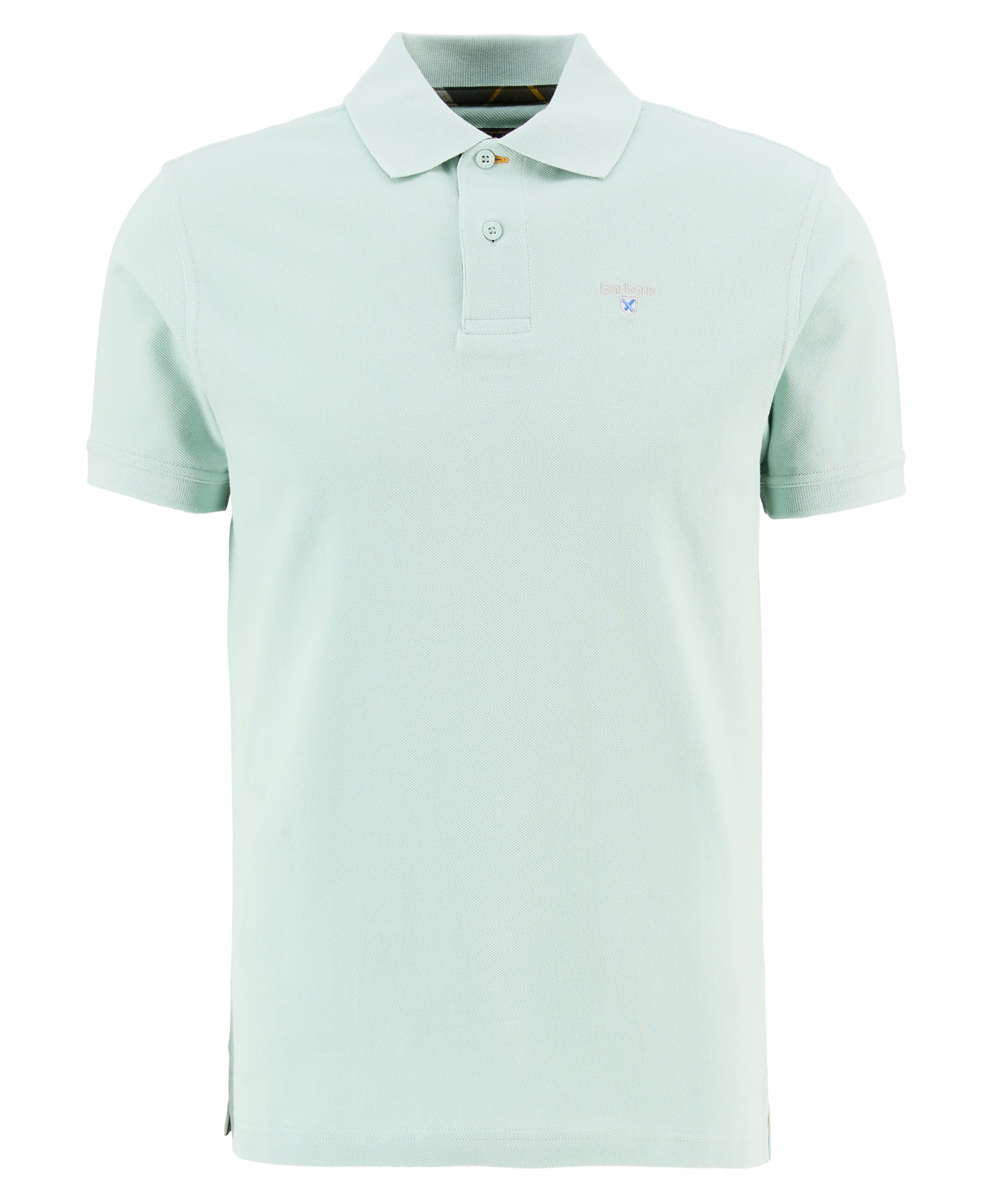 Barbour tartan-pique-polo-shirt-mint-blue – Legend Story