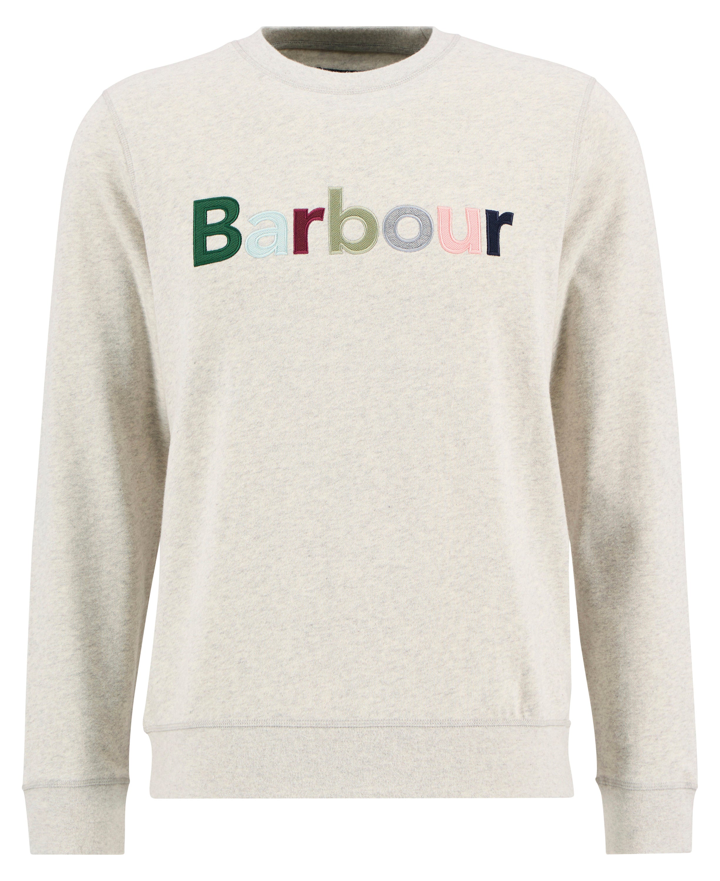 Barbour pique-applique-crew-sweatshirt-ecru-marl – Legend Story