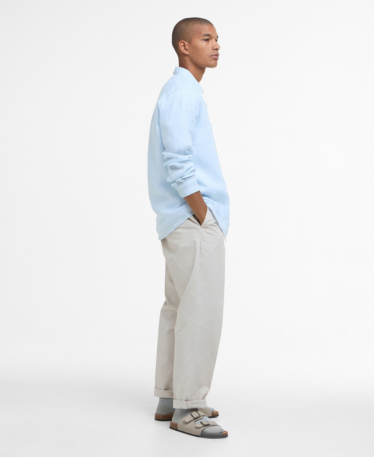 Barbour linton-tailored-shirt-ocean-sky – Legend Story
