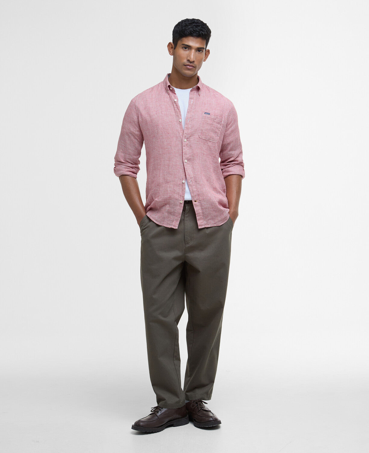 Barbour linton-tailored-shirt-red-spice – Legend Story