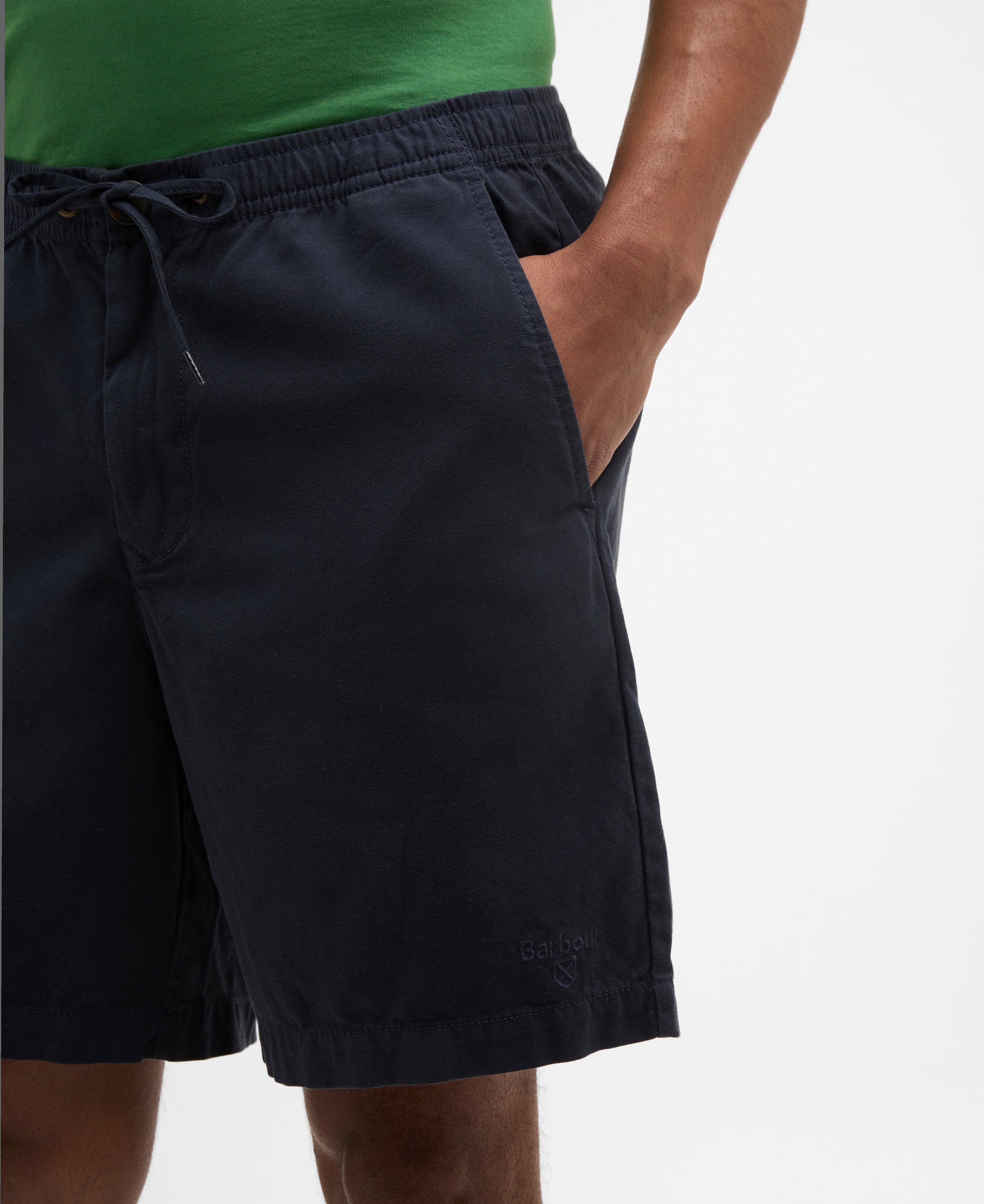 Barbour washed-oxford-relaxed-short-navy – Legend Story