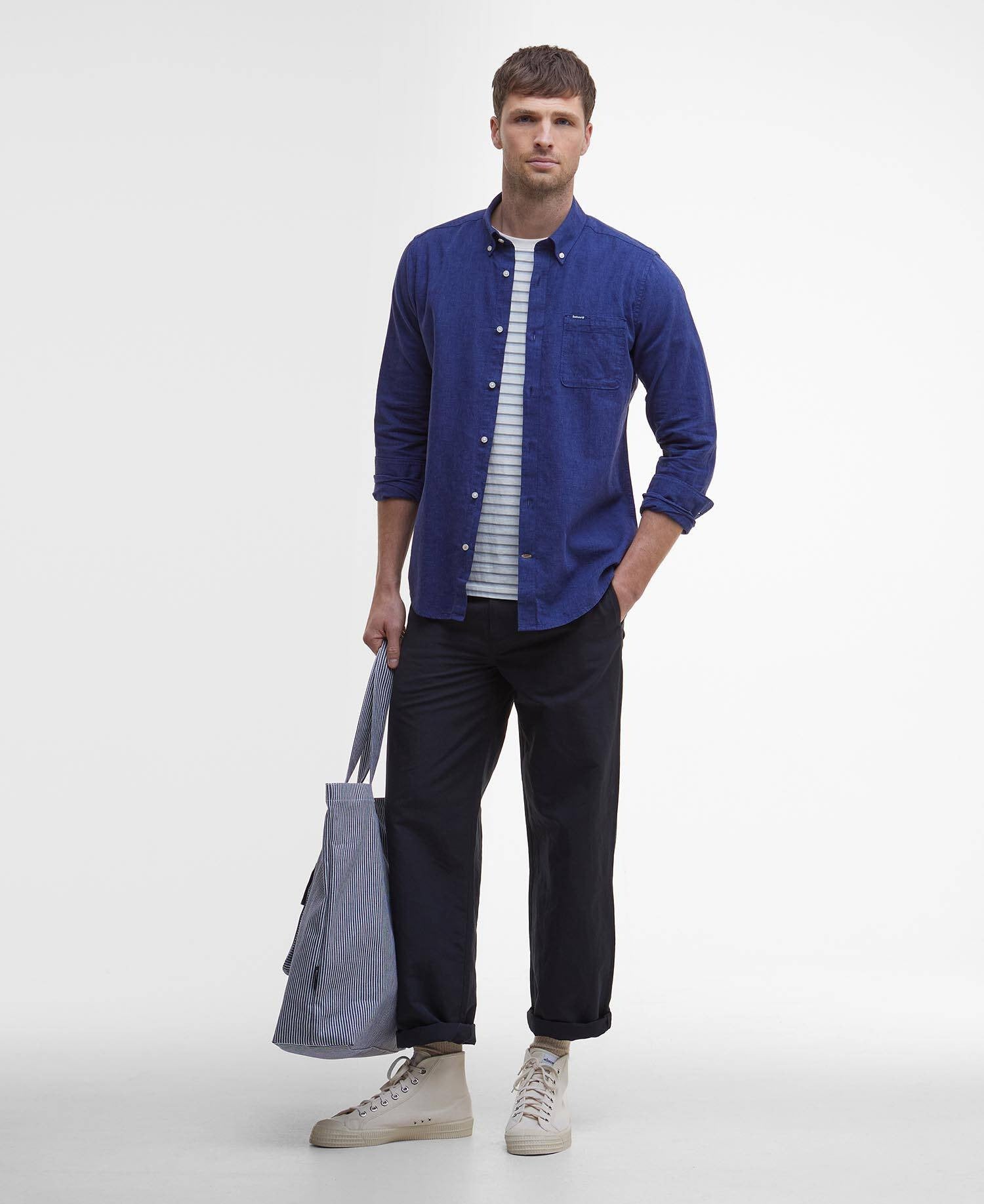 Barbour nelson-tailored-shirt-indigo – Legend Story