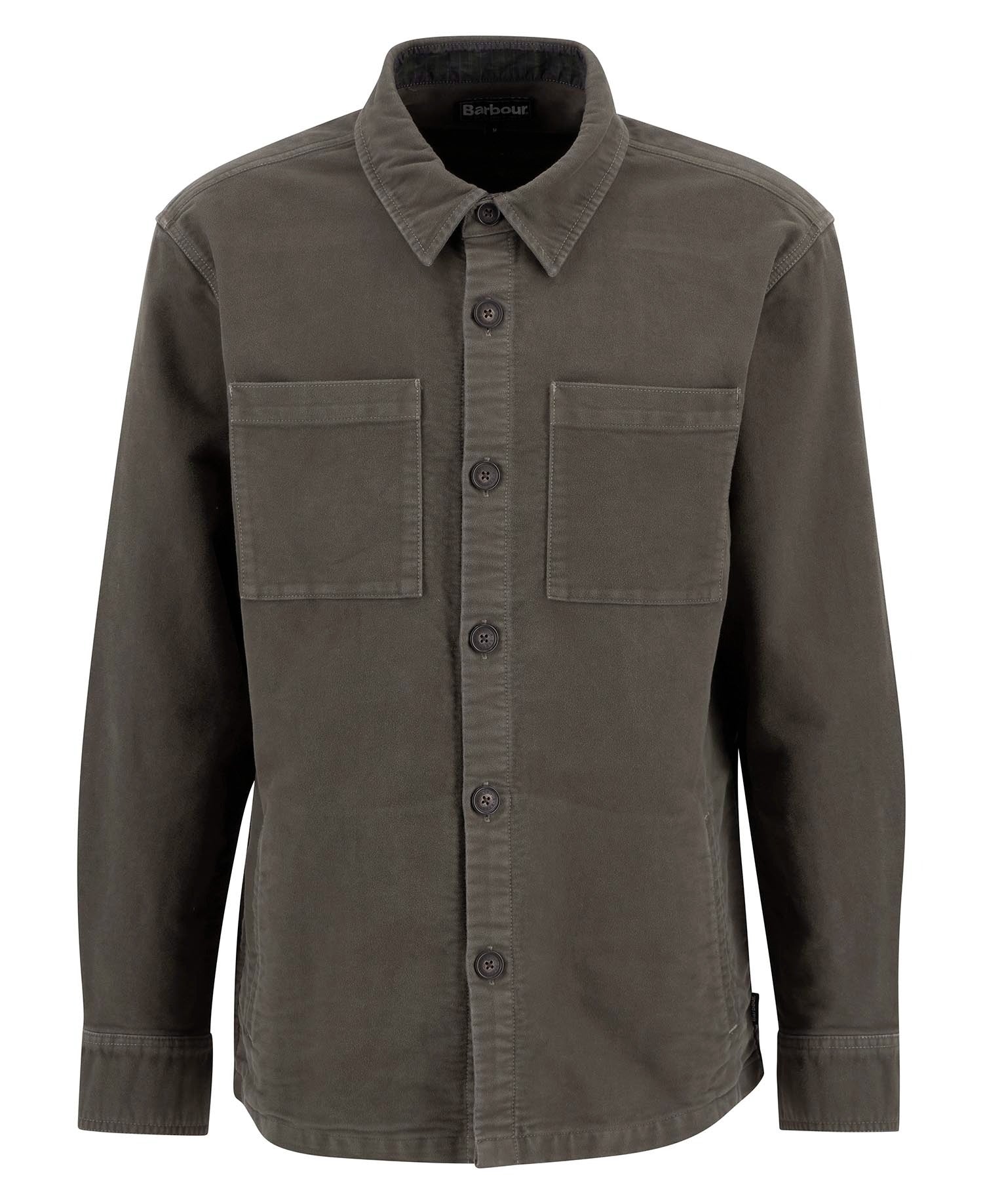 Barbour regular-moleskin-overshirt-dark-olive – Legend Story