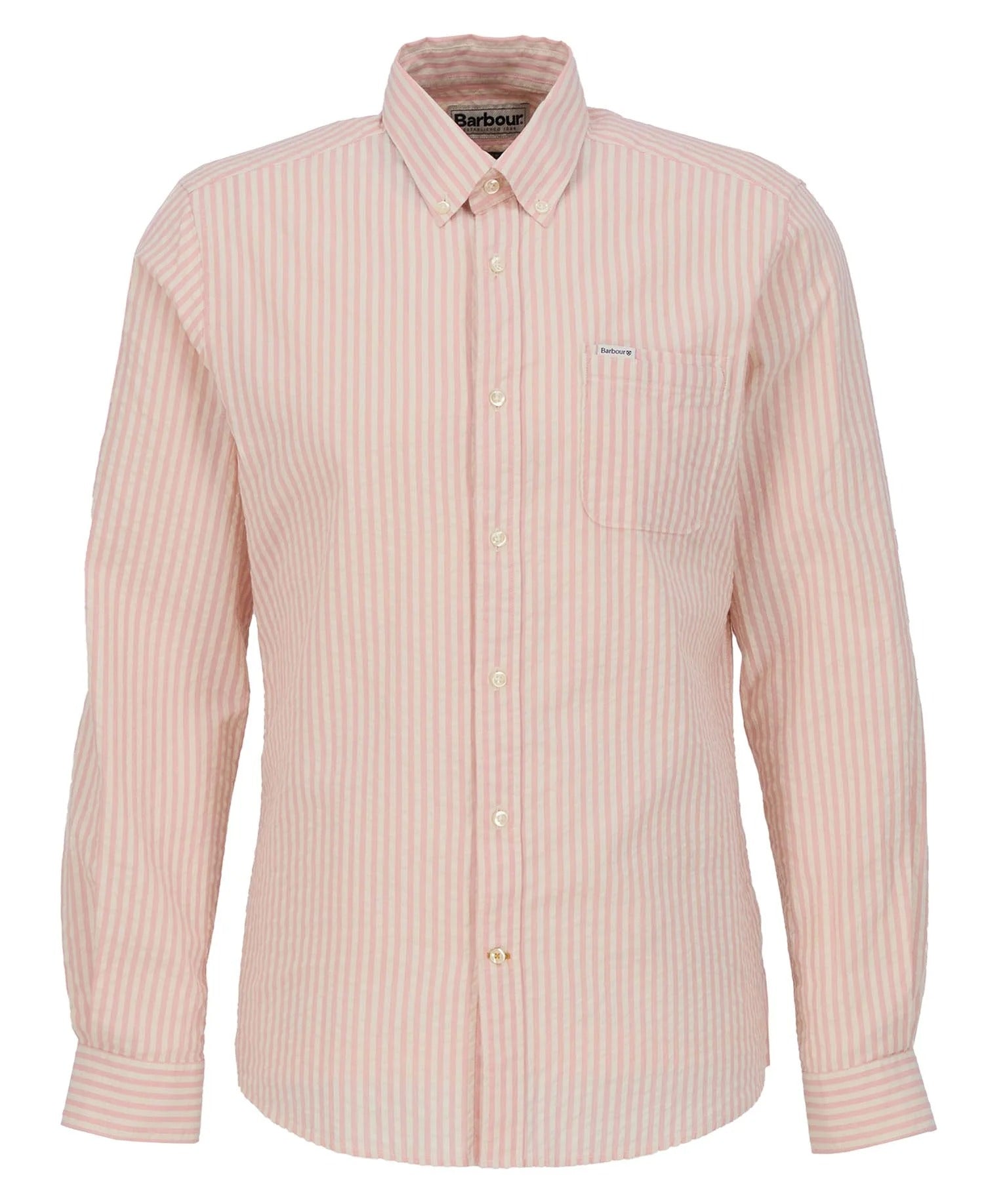 Barbour cresswell-seersucker-tailored-mineral-pink – Legend Story