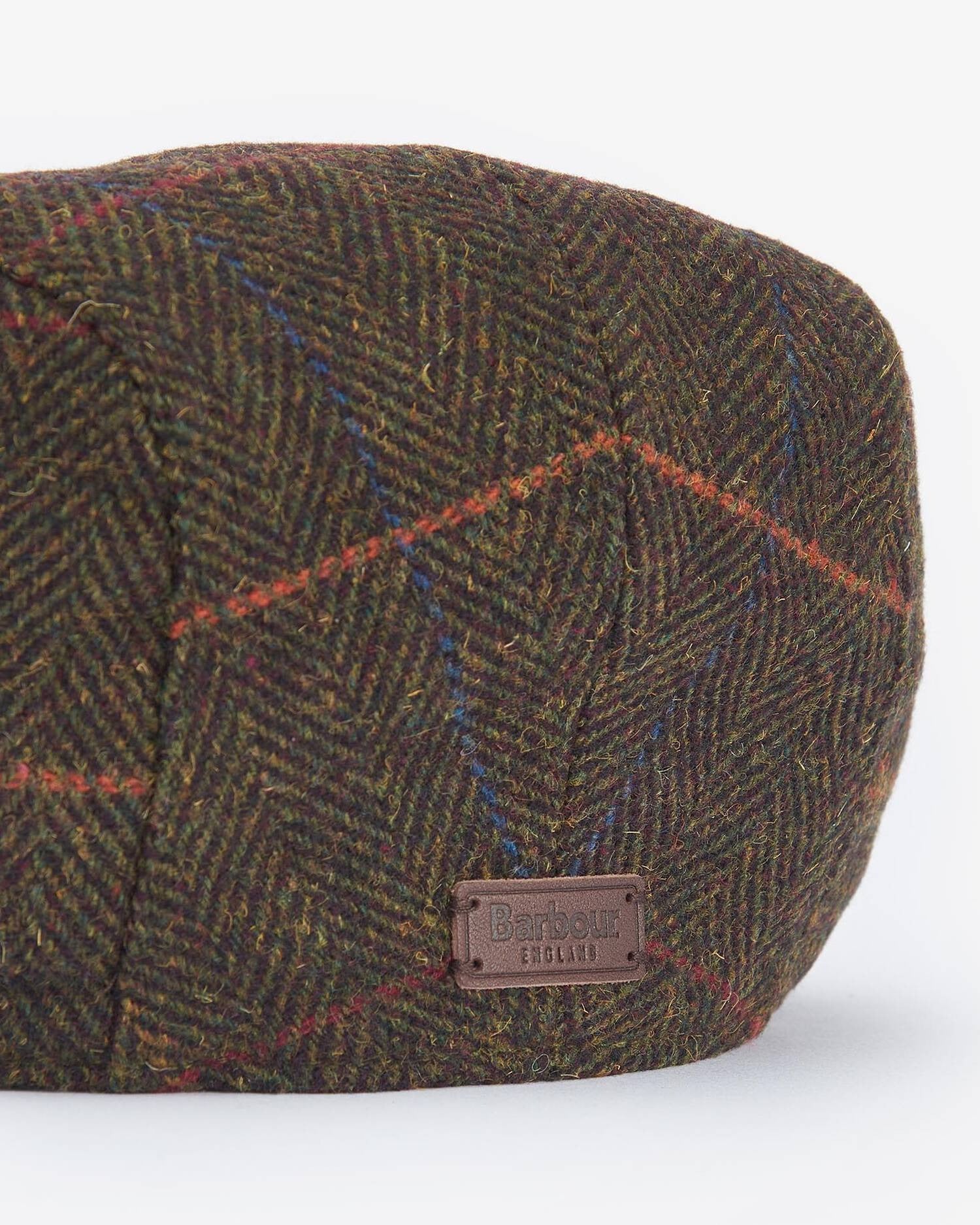 Barbour cheviot-flat-cap-olive-herringbone – Legend Story