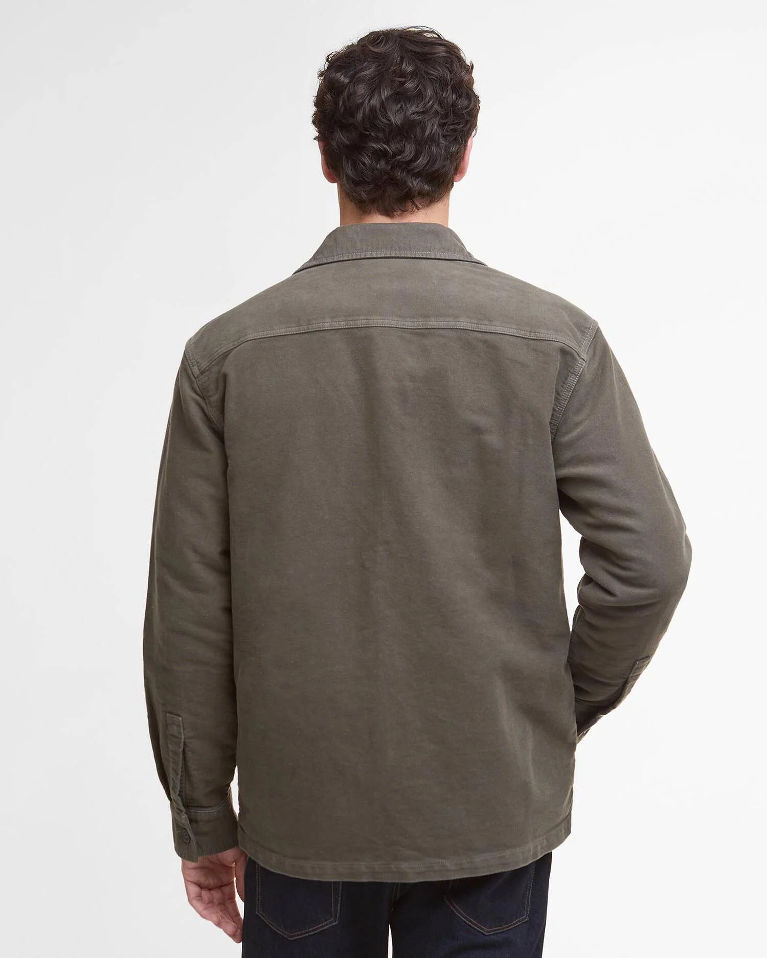 Barbour regular-moleskin-overshirt-dark-olive – Legend Story