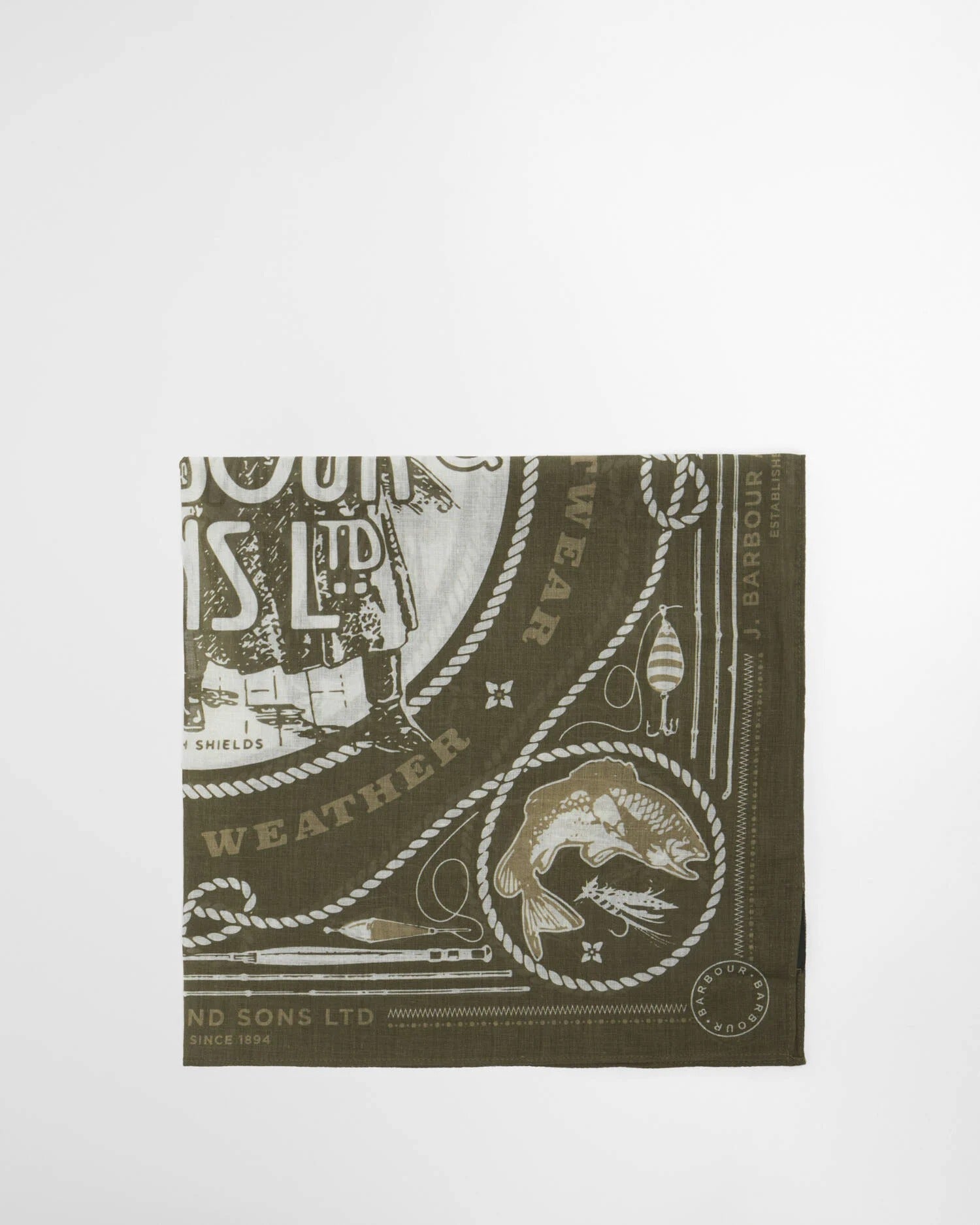 Barbour heritage-bandana-mid-olive – Legend Story