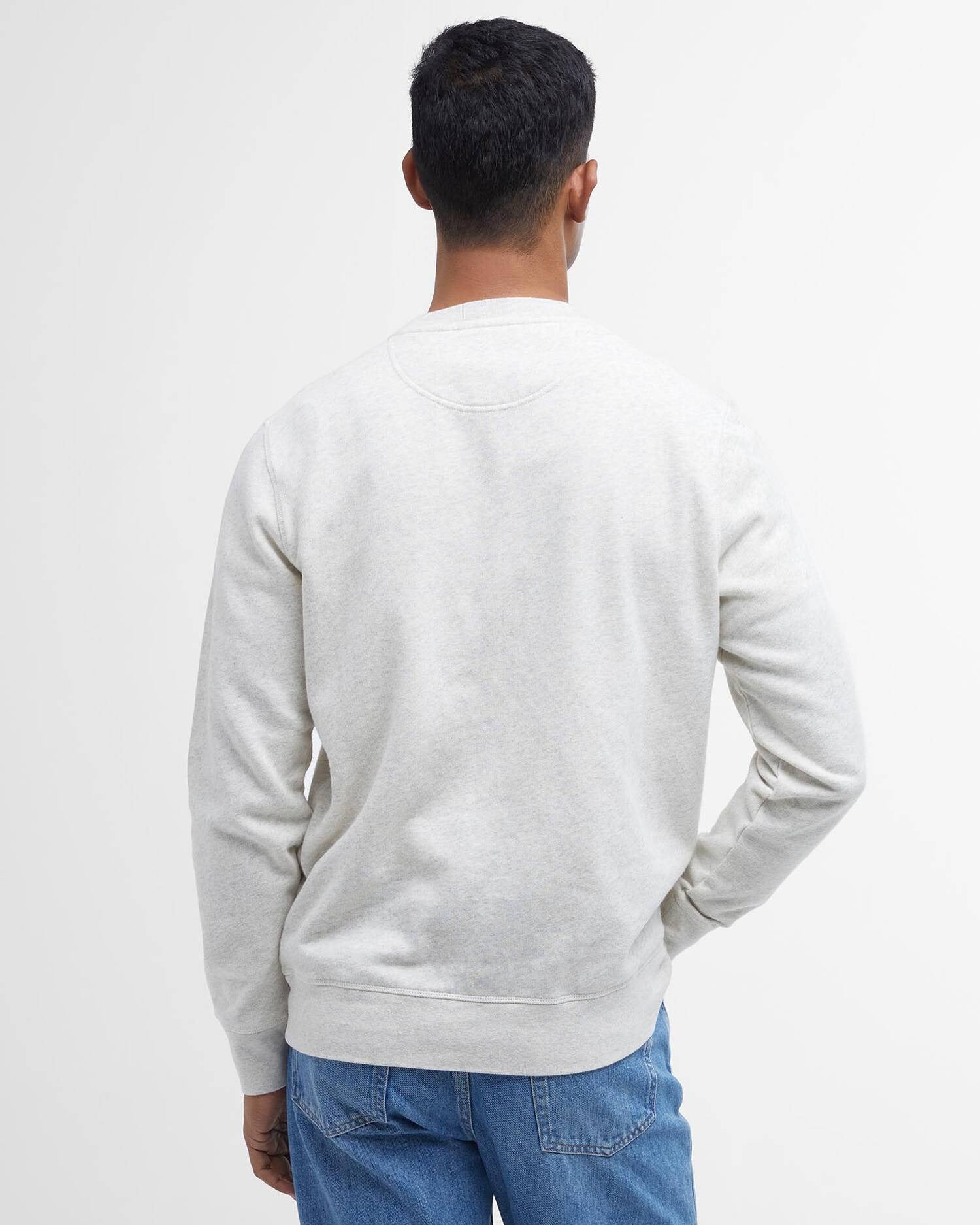 Barbour prep-logo-crew-neck-sweatshirt-ecru-marl – Legend Story