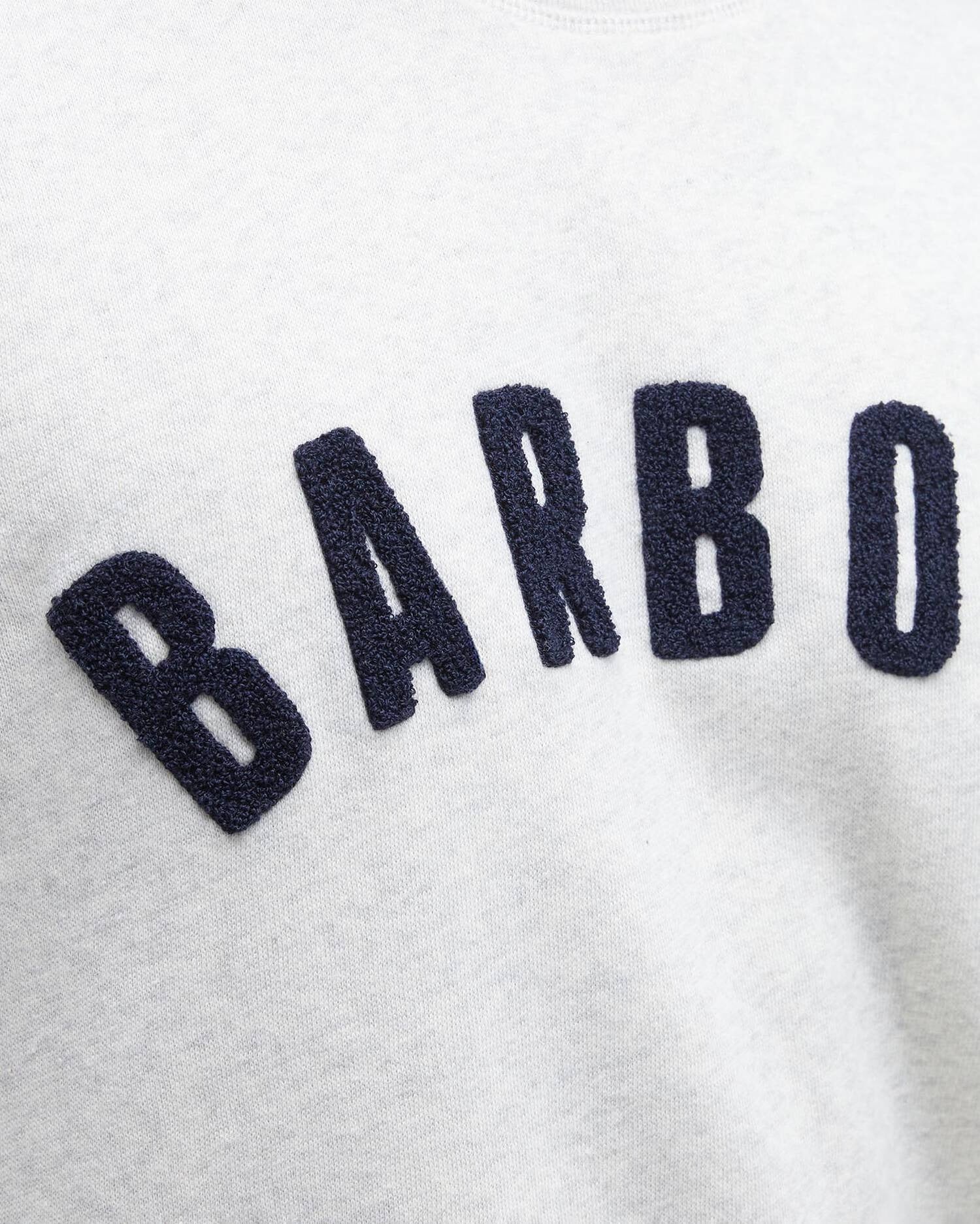 Barbour prep-logo-crew-neck-sweatshirt-ecru-marl – Legend Story