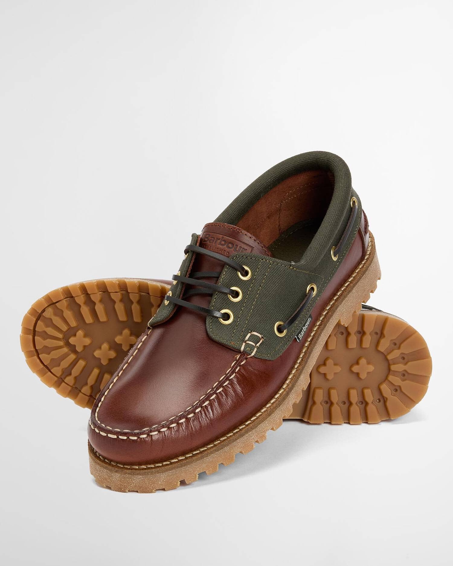 Barbour deck-boat-shoe-olive – Legend Story