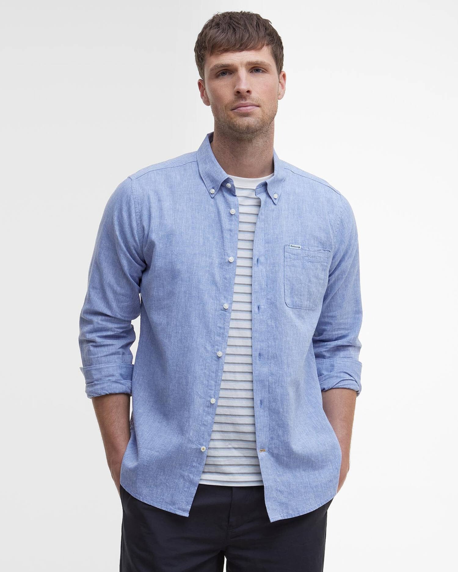 Barbour nelson-tailored-shirt-blue – Legend Story
