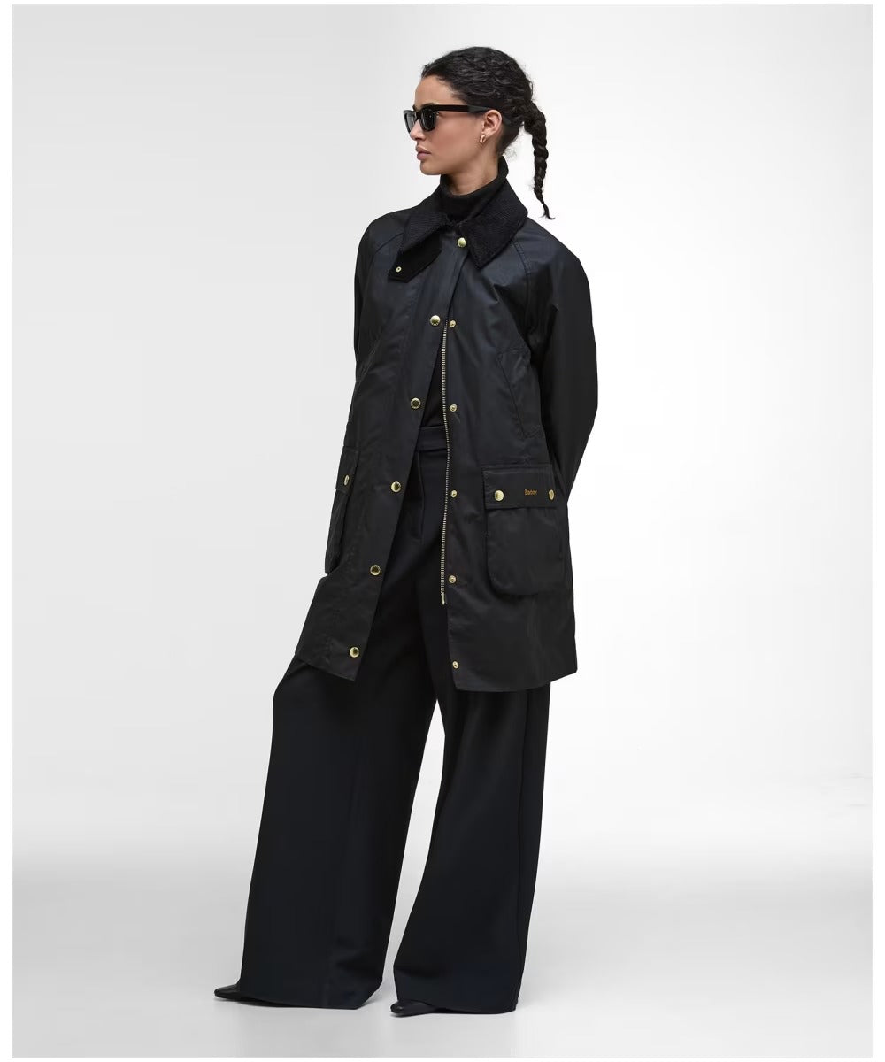 Barbour long-beadnell-wax-black-classic – Legend Story