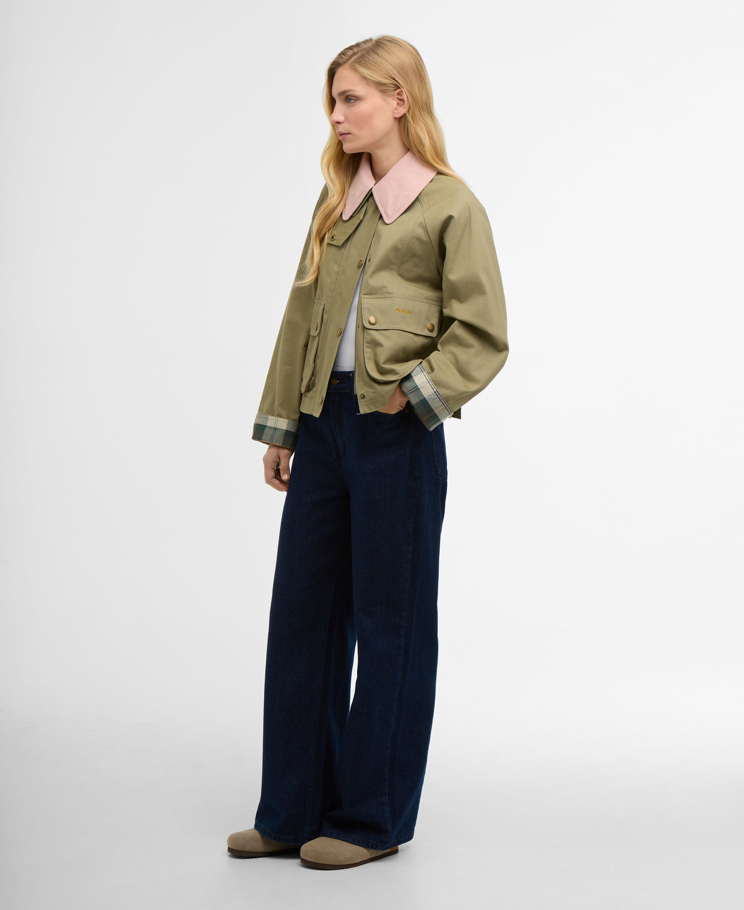 Barbour cropped-beadnell-casual-jacket-bleached-olive-ancie – Legend Story