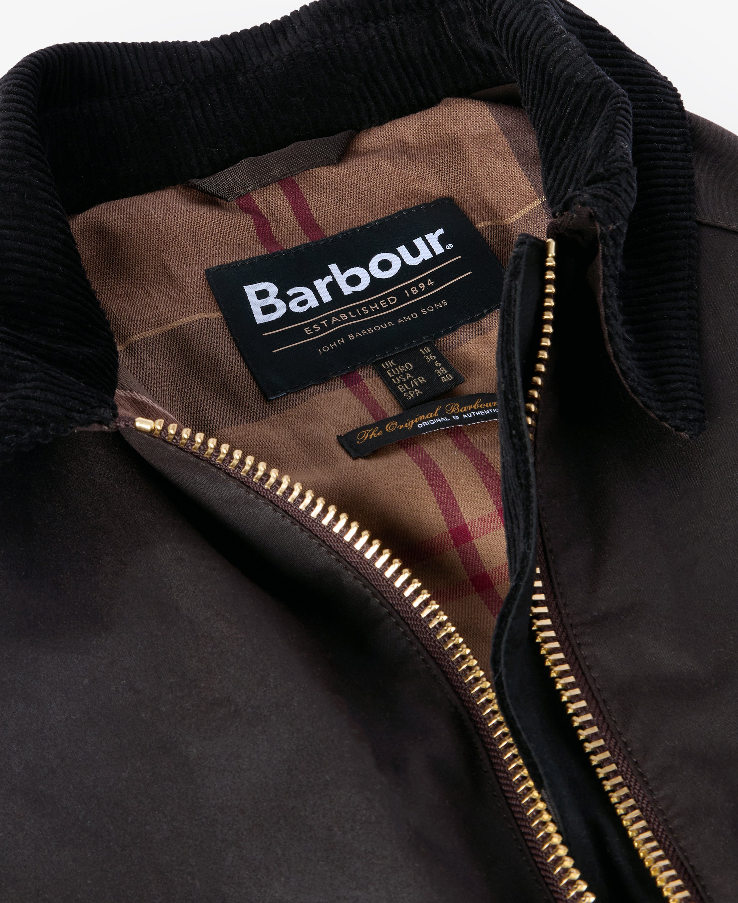 Barbour luella-wax-jacket-rustic-muted-tartan – Legend Story