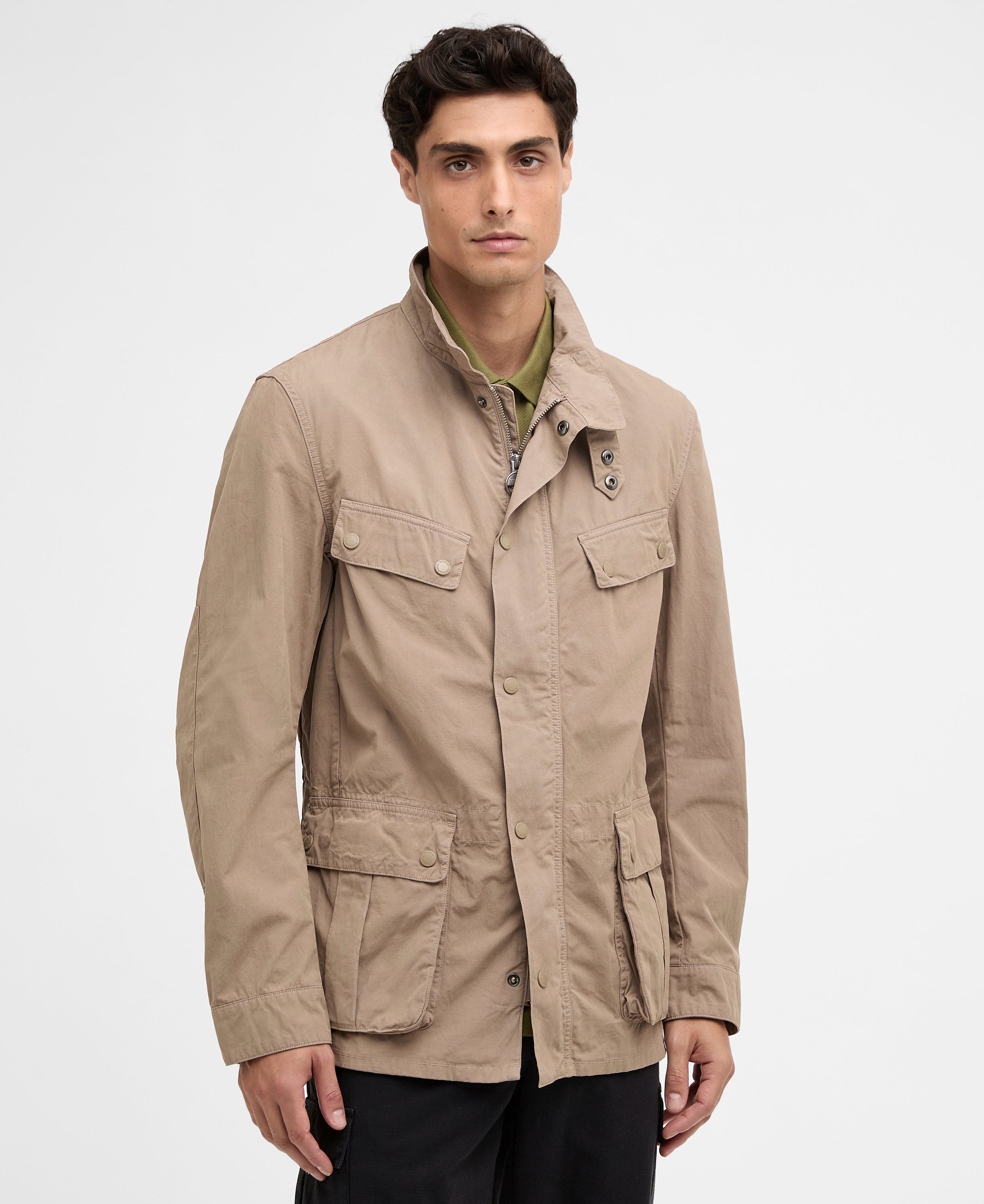 Barbour garment-dyed-duke-casual-jacke-timberwolf – Legend Story