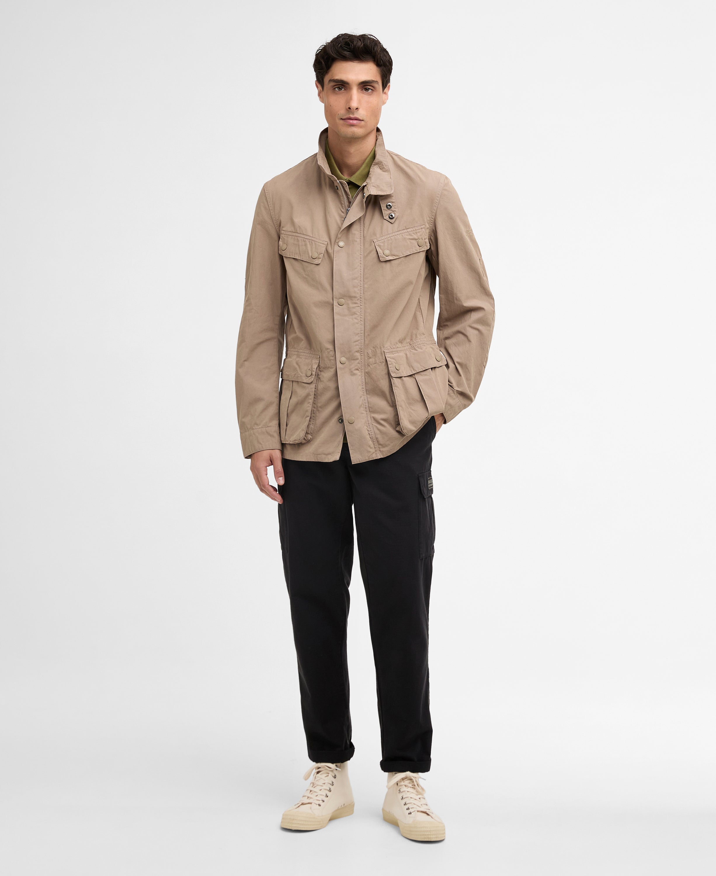 Barbour garment-dyed-duke-casual-jacke-timberwolf – Legend Story