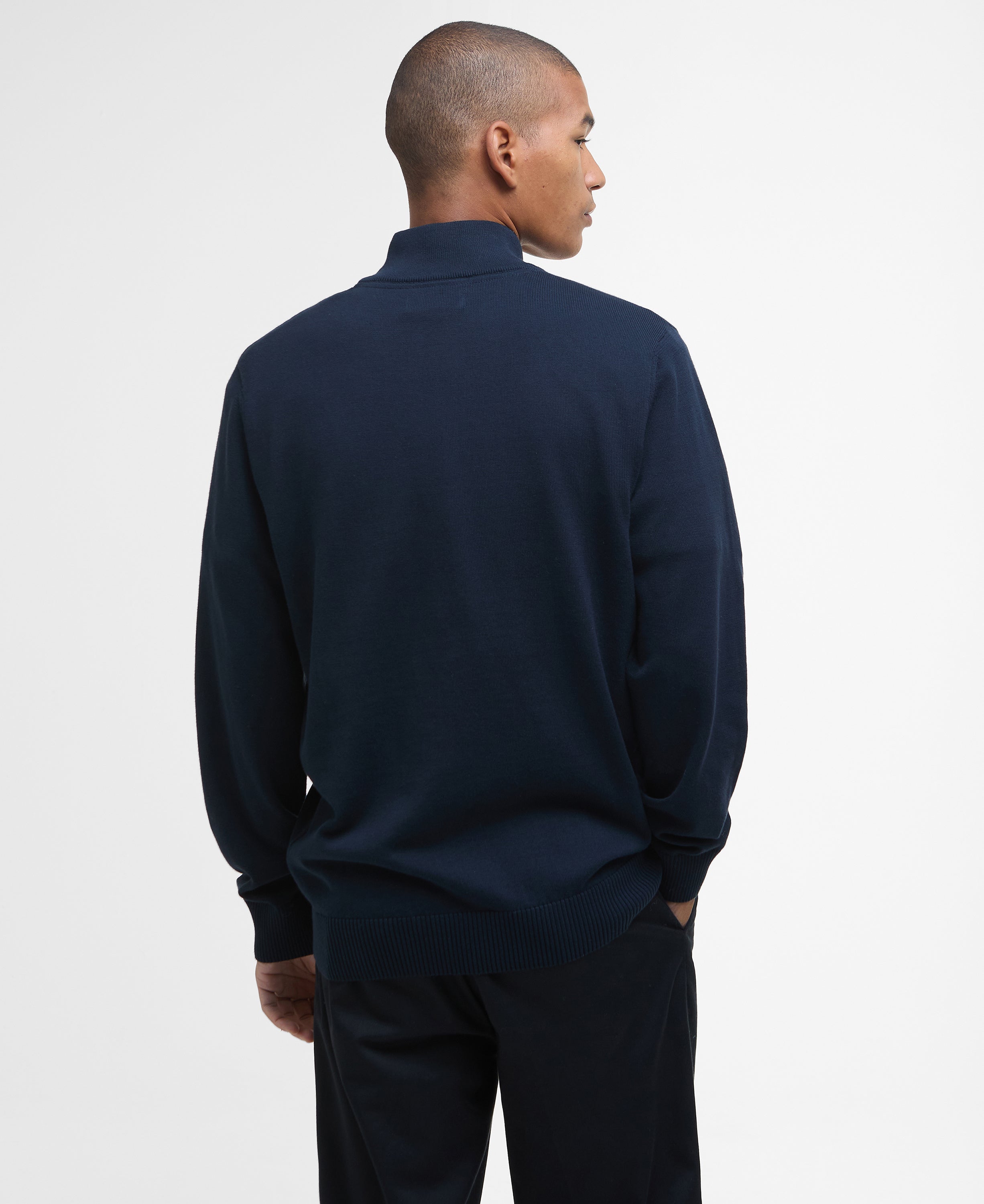 Barbour lingwood-compact-cotton-half-z-navy – Legend Story