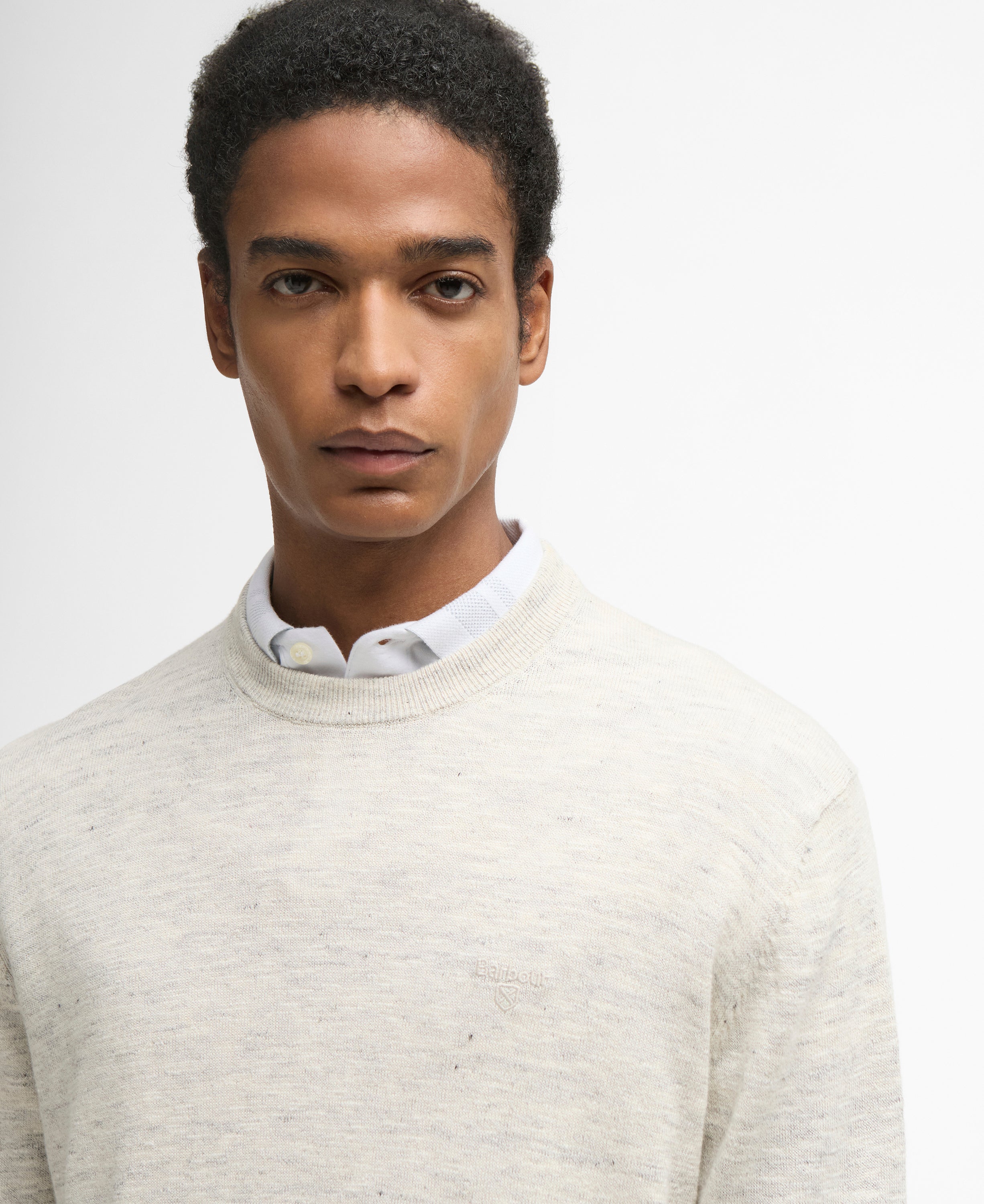 Barbour flaxby-linen-blend-crew-neck-neutral – Legend Story