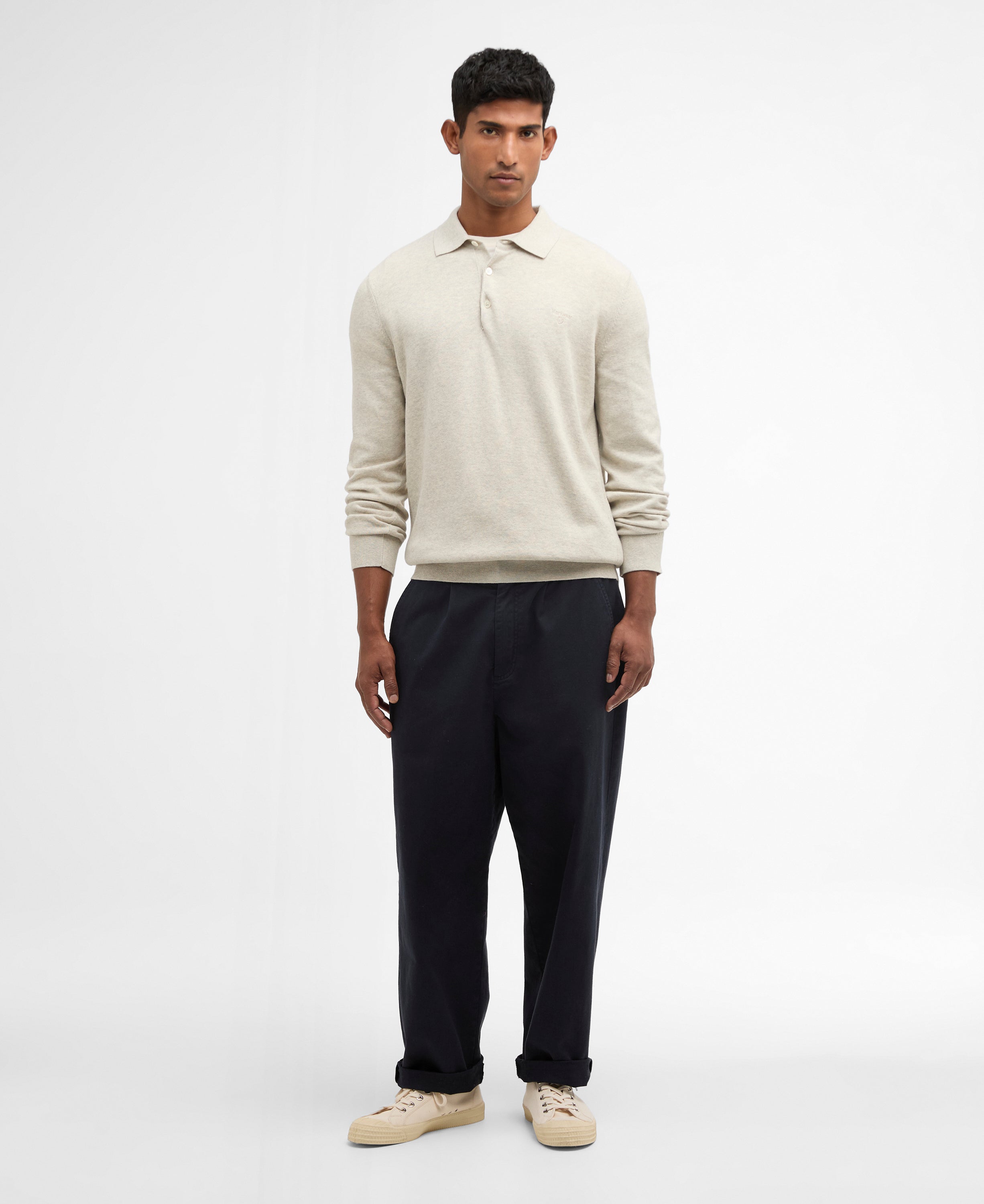 Barbour pima-cotton-knitted-polo-shirt-neutral – Legend Story