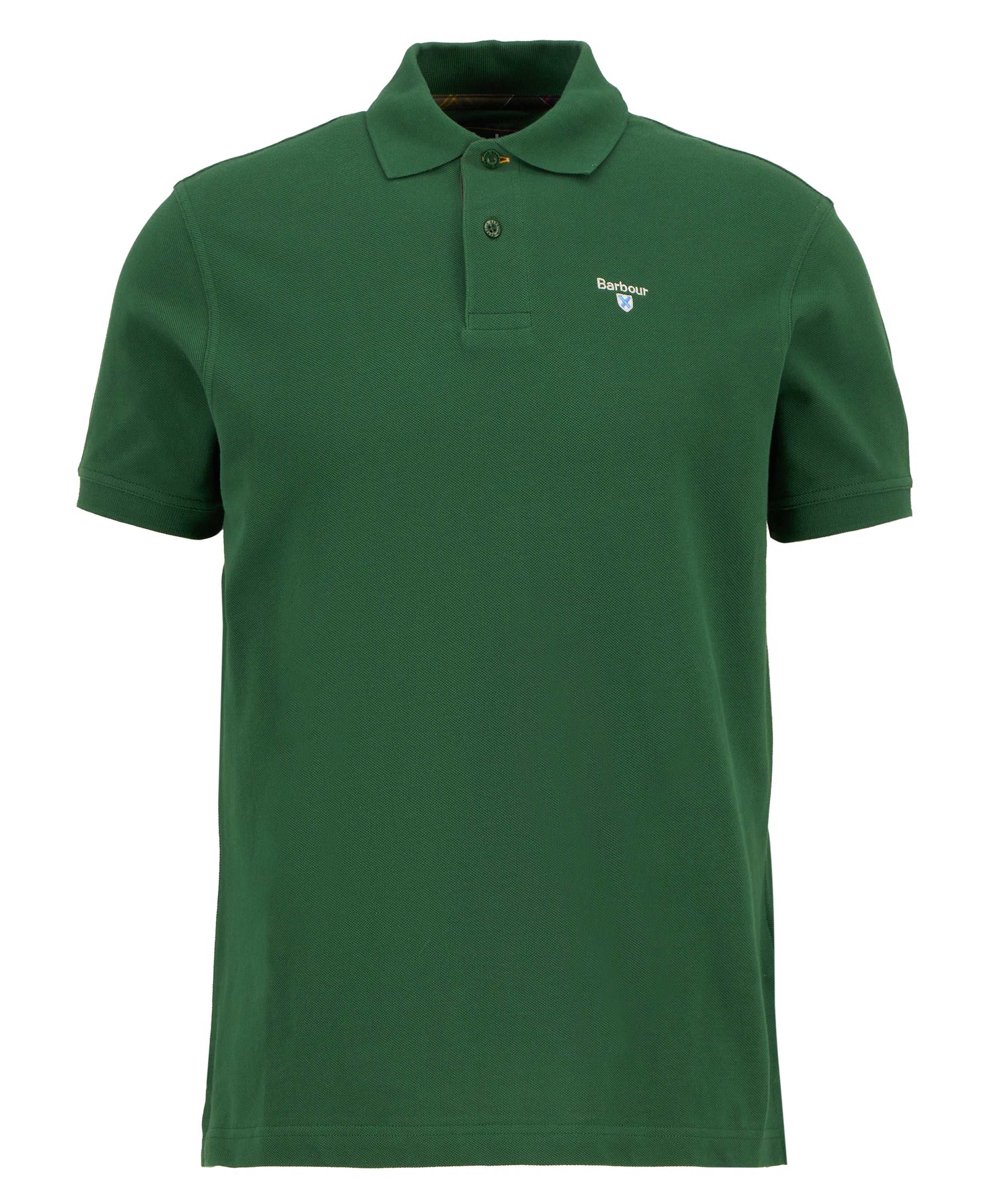 Barbour tartan-pique-polo-shirt-racing-green – Legend Story
