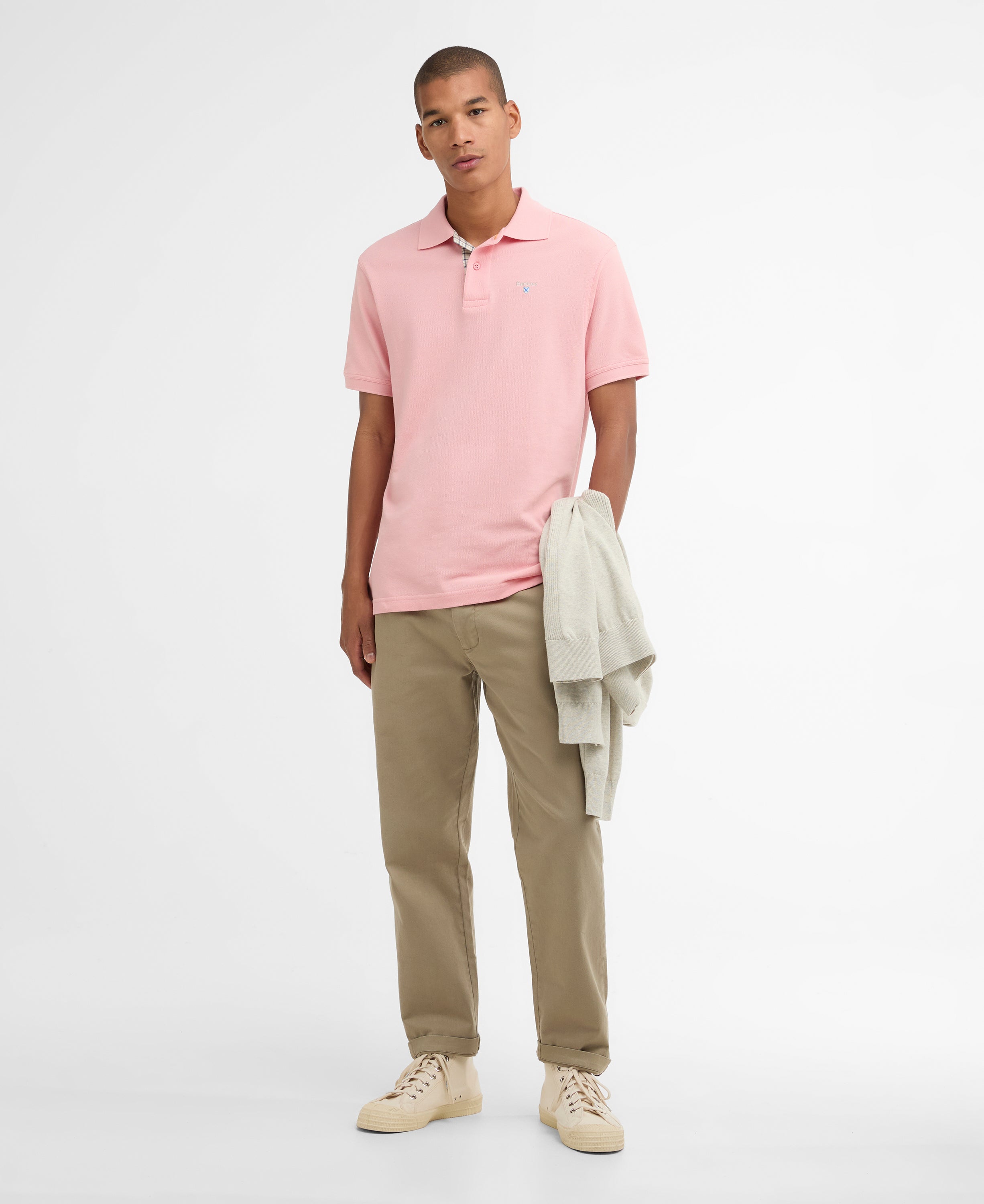 Barbour tartan-pique-polo-shirt-mineral-pink – Legend Story