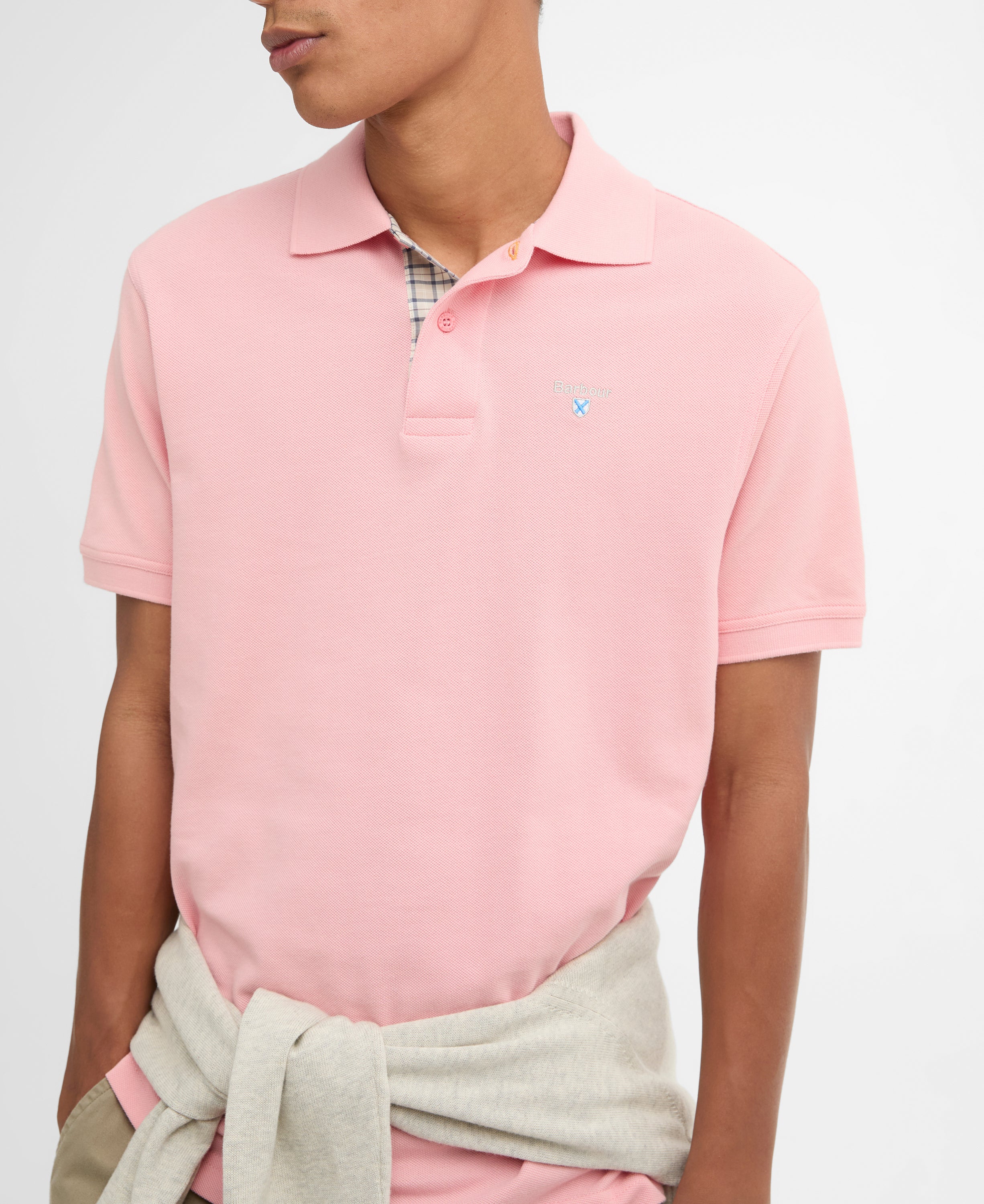 Barbour tartan-pique-polo-shirt-mineral-pink – Legend Story