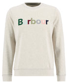 Barbour pique-applique-crew-sweatshirt-ecru-marl – Legend Story