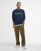 Barbour pique-applique-crew-sweatshirt-navy – Legend Story