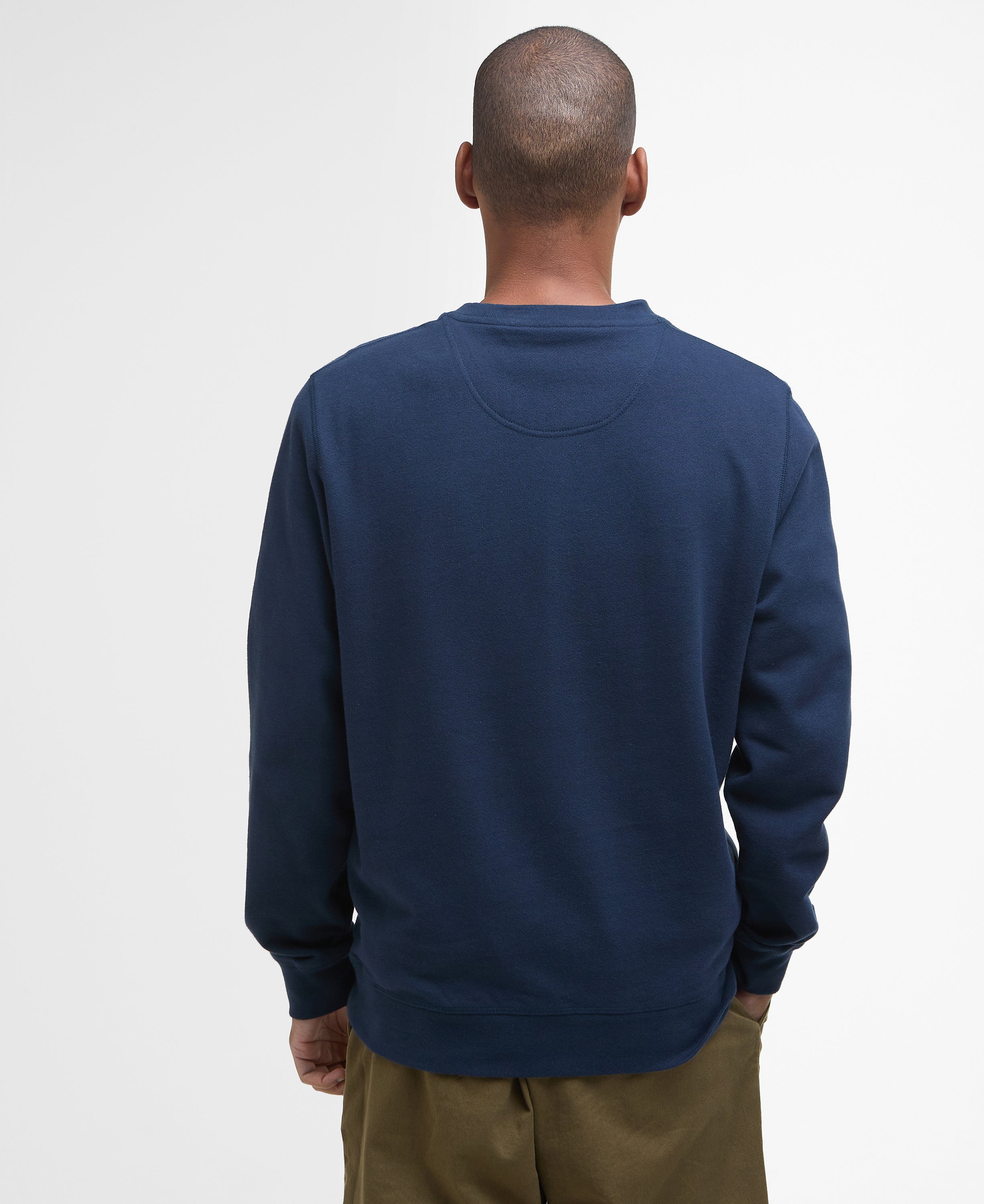 Barbour pique-applique-crew-sweatshirt-navy – Legend Story
