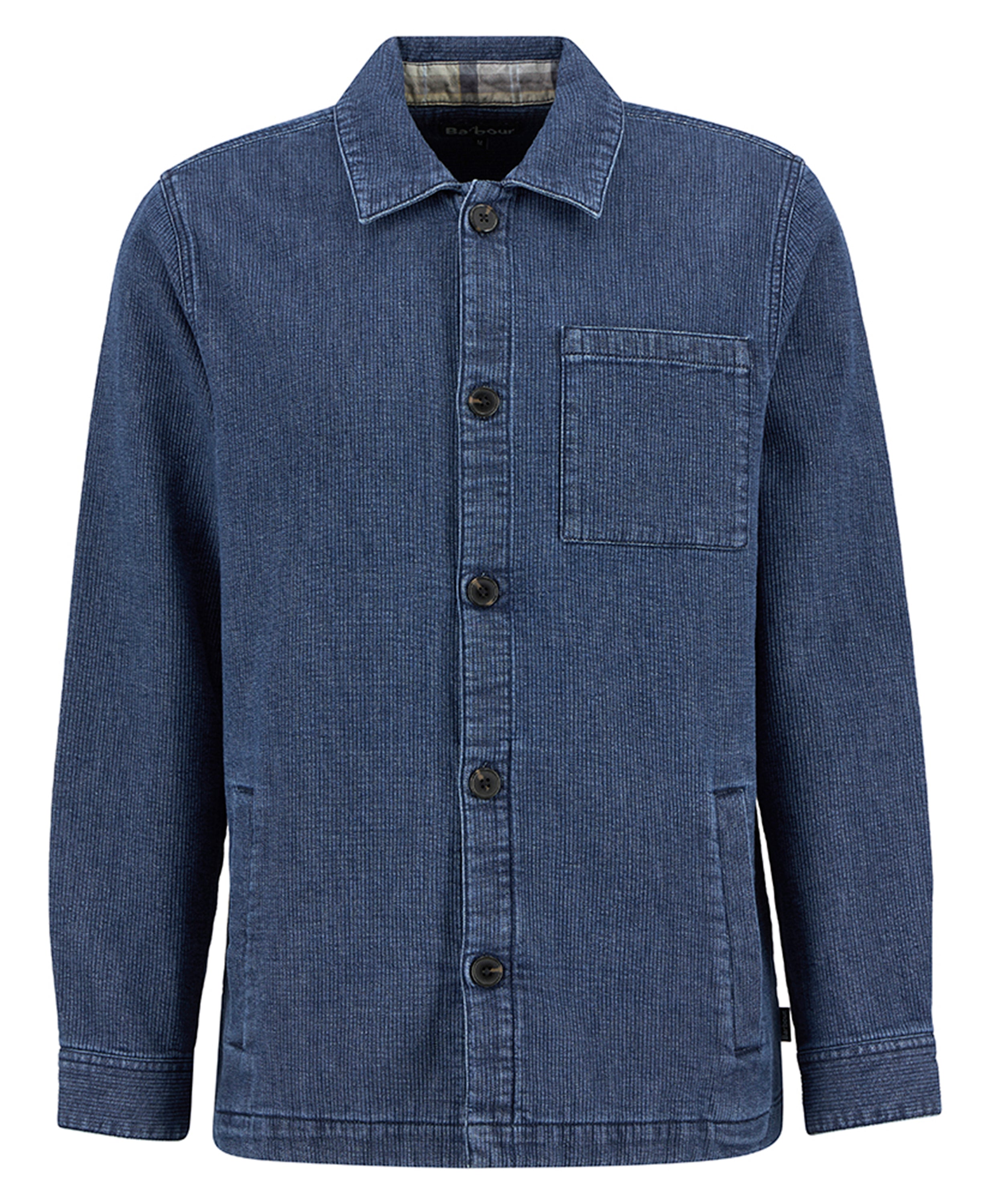 Barbour aickmen-textured-denim-overshi-indigo – Legend Story