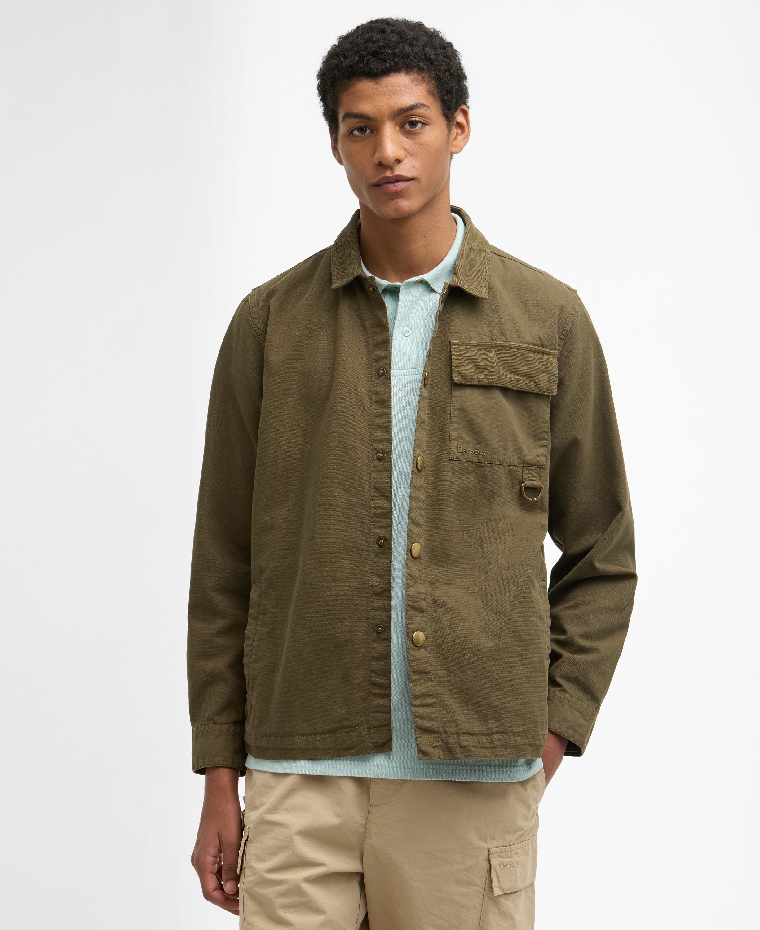 Barbour declan-patch-overshirt-ivy-green – Legend Story