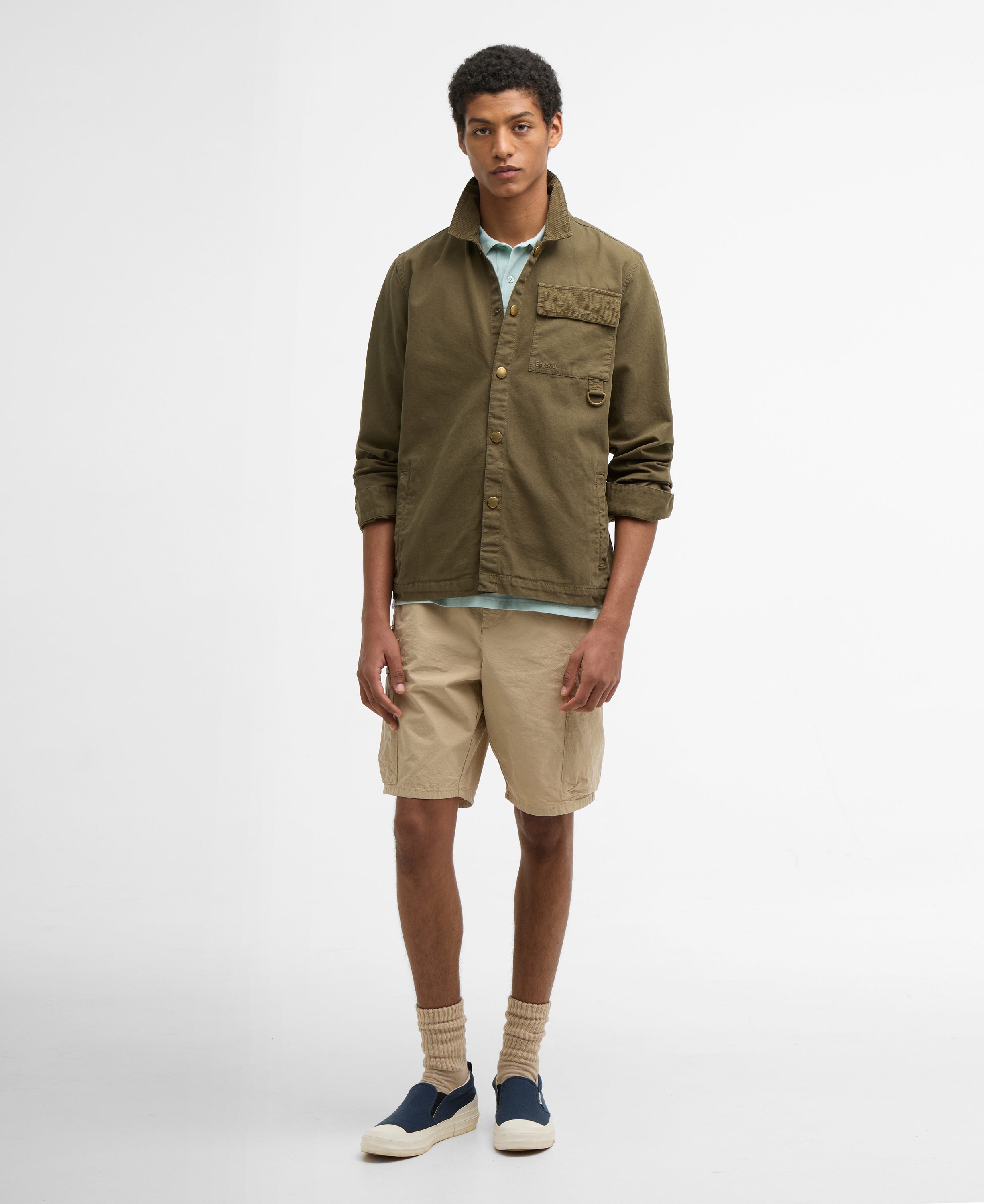 Barbour declan-patch-overshirt-ivy-green – Legend Story