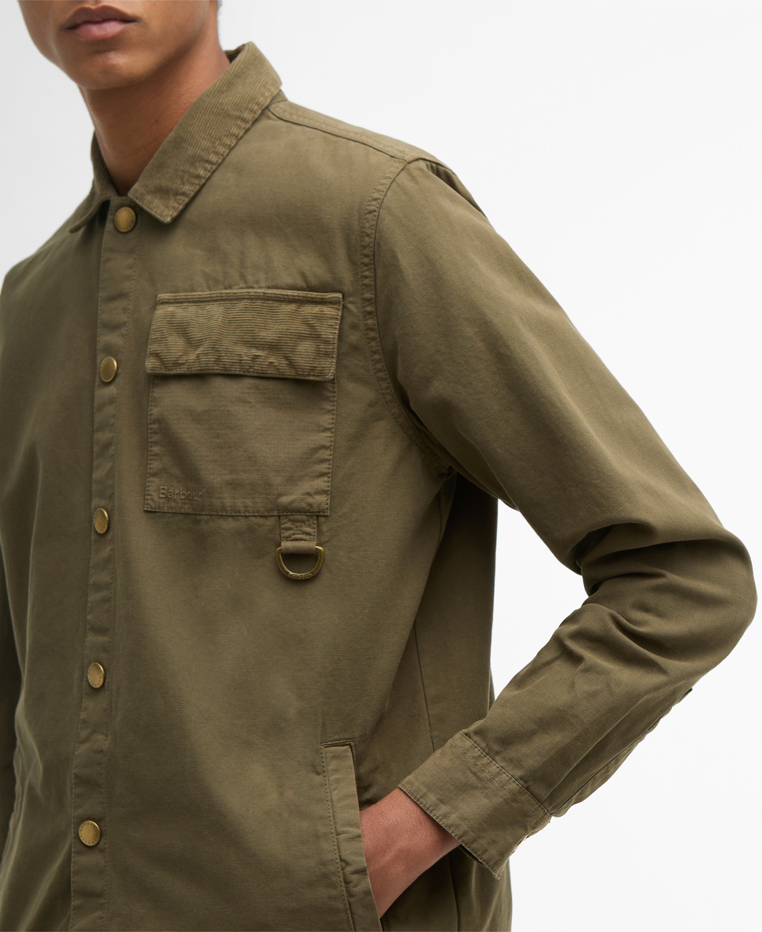 Barbour declan-patch-overshirt-ivy-green – Legend Story