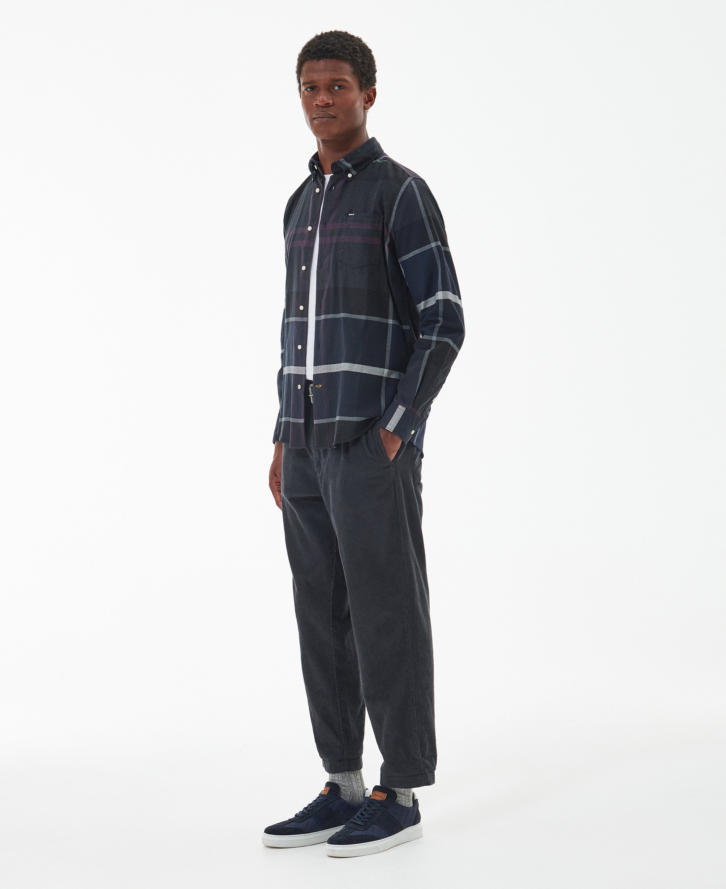 Barbour dunoon-tailored-tartan-shirt-black-slate – Legend Story