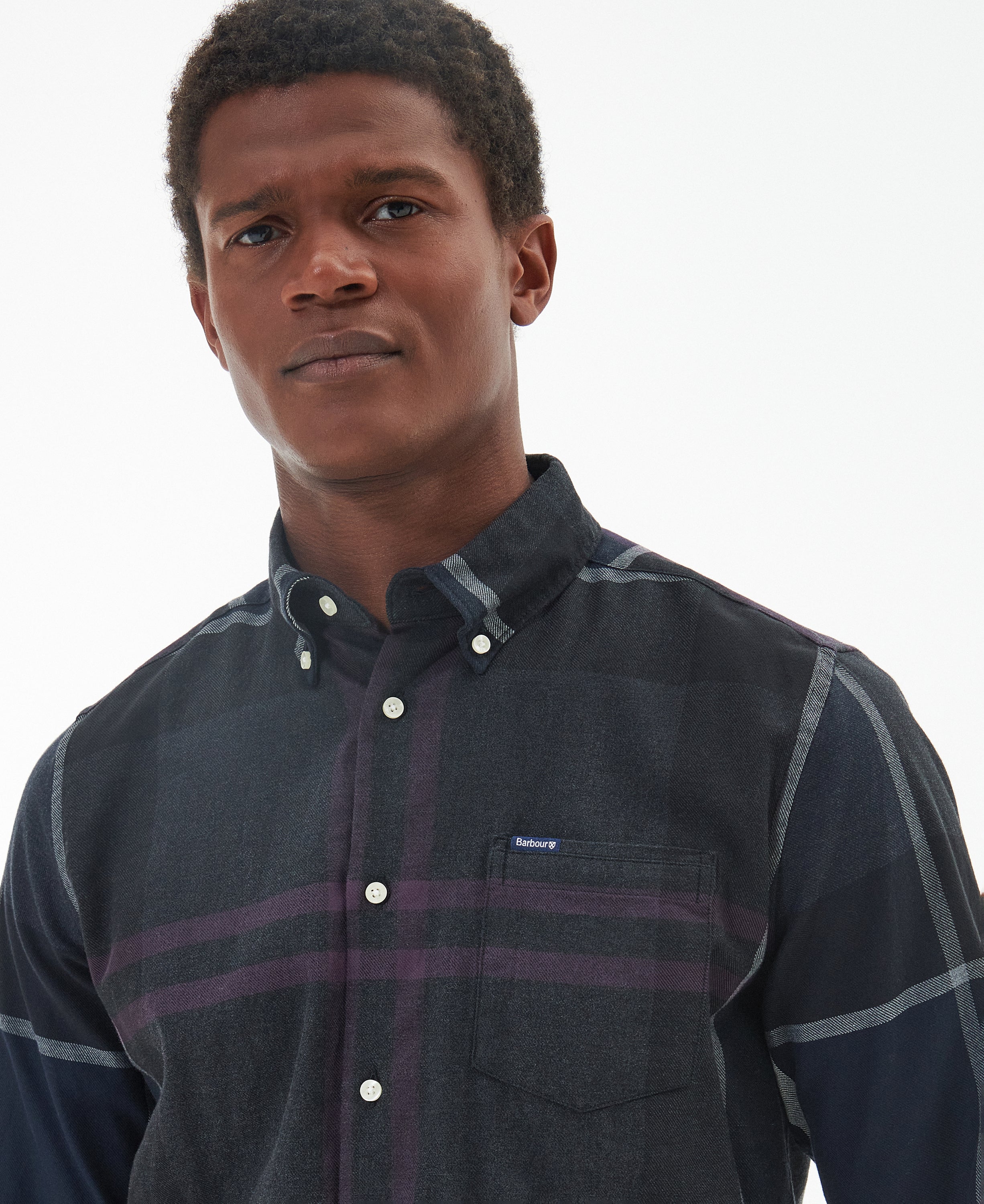Barbour dunoon-tailored-tartan-shirt-black-slate – Legend Story
