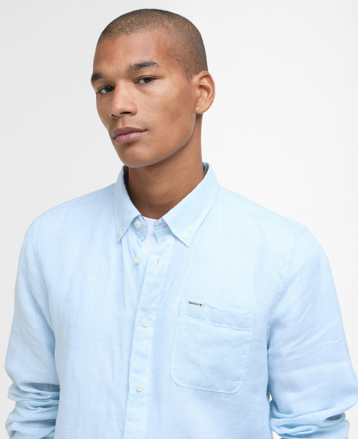 Barbour linton-tailored-shirt-ocean-sky – Legend Story