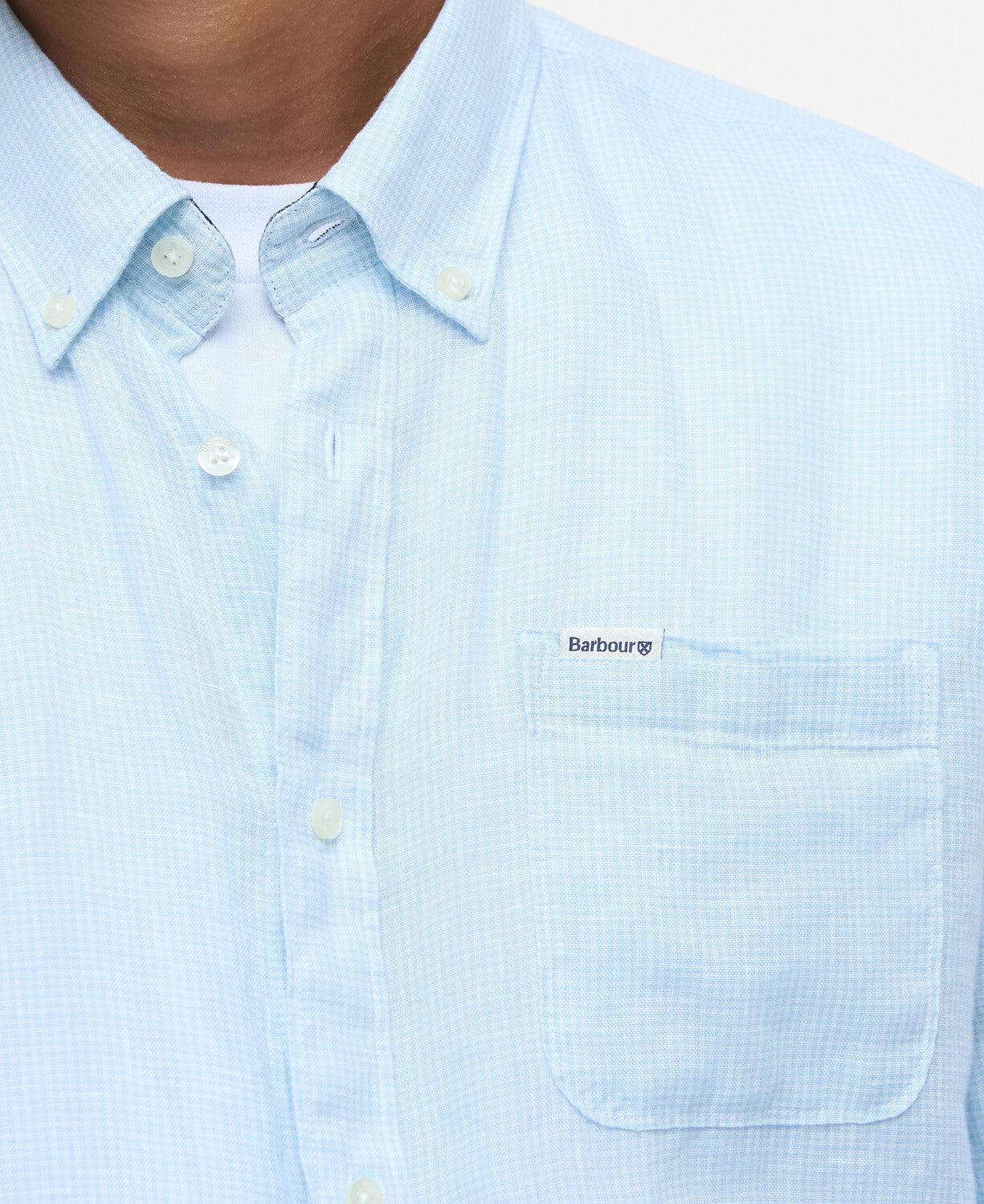 Barbour linton-tailored-shirt-ocean-sky – Legend Story