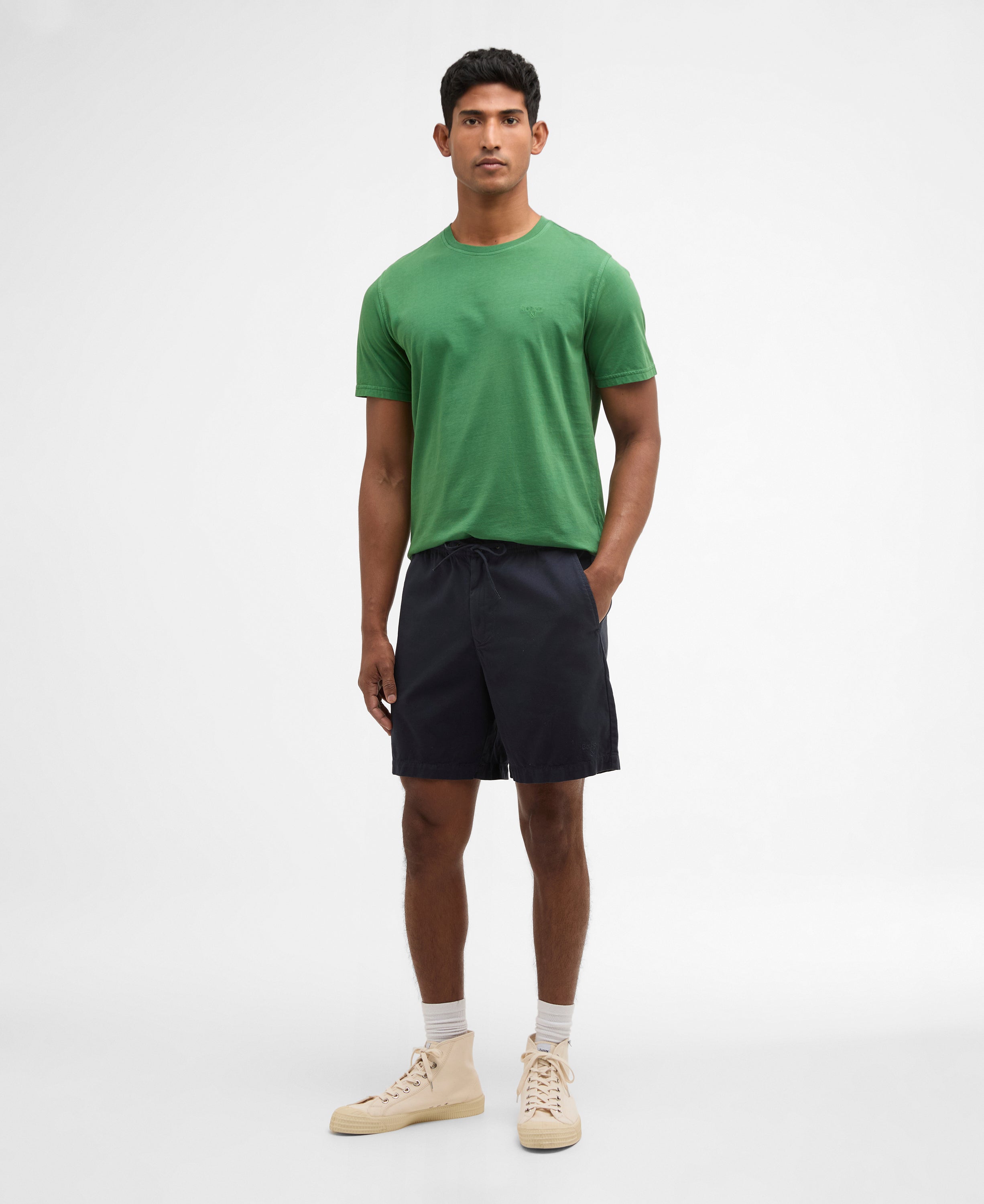Barbour washed-oxford-relaxed-short-navy – Legend Story