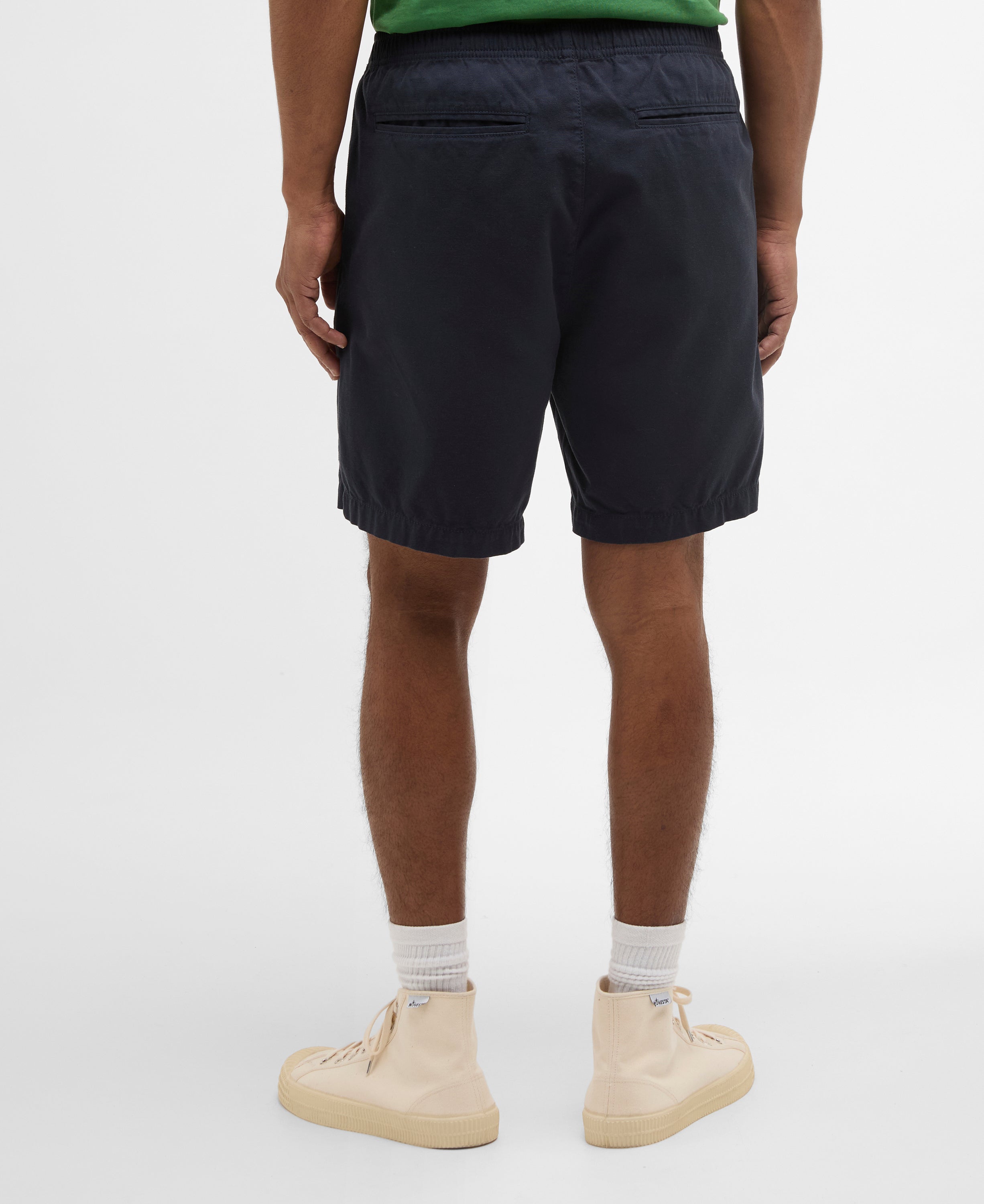 Barbour washed-oxford-relaxed-short-navy – Legend Story