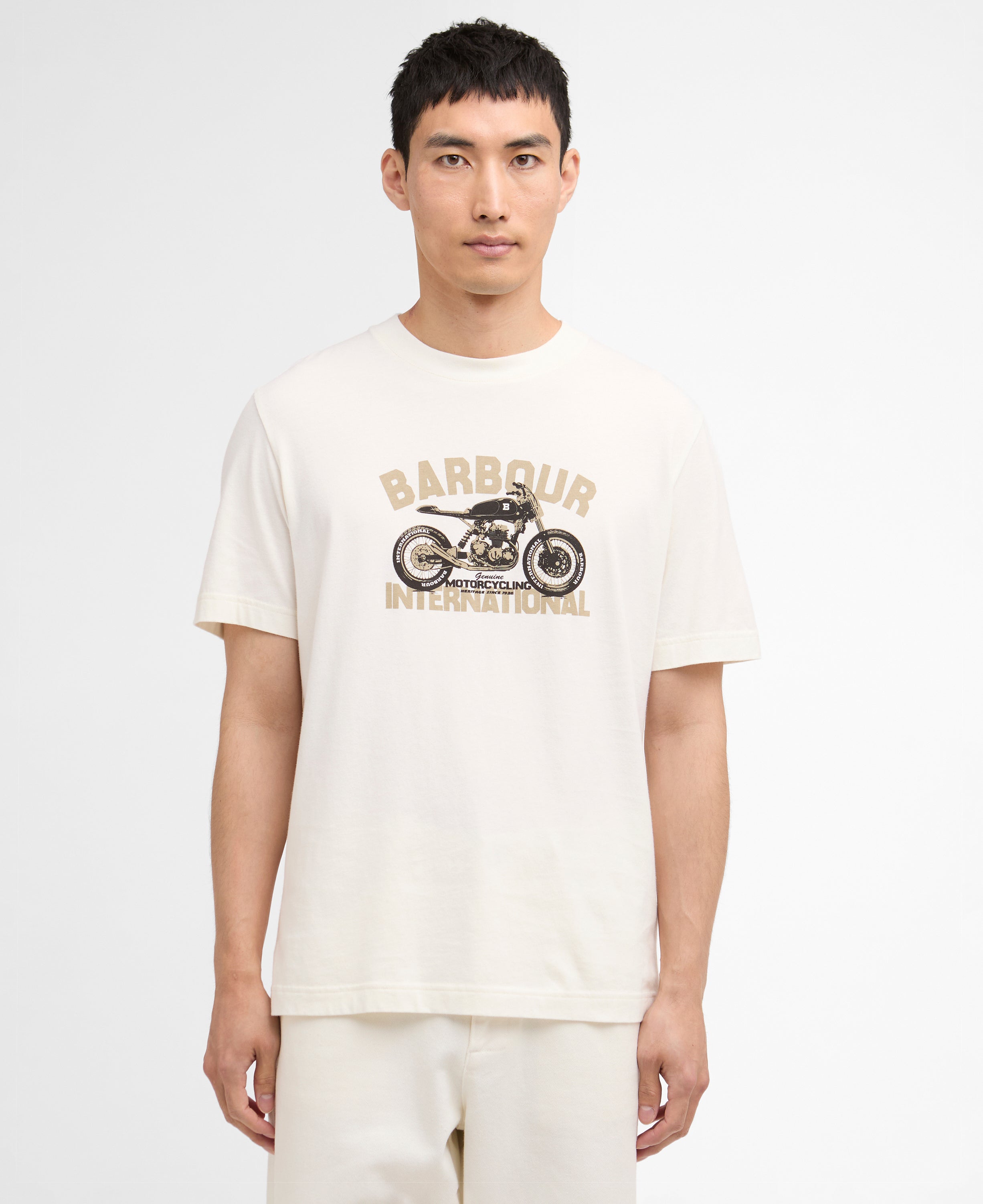 Barbour shifter-graphic-print-t-shirt-whisper-white – Legend Story