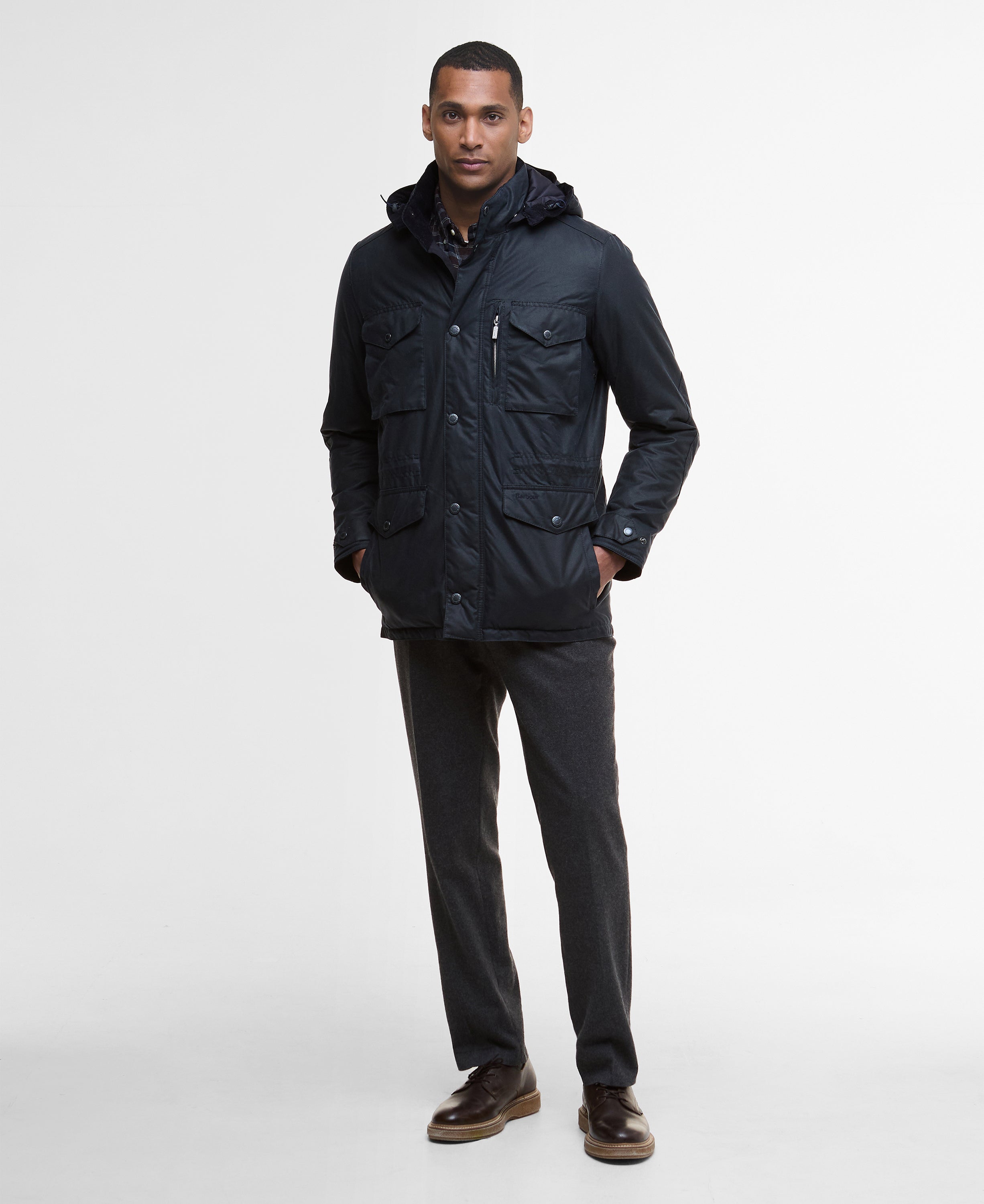 Barbour winter-sapper-wax-jacket-navy-midnight-oak – Legend Story