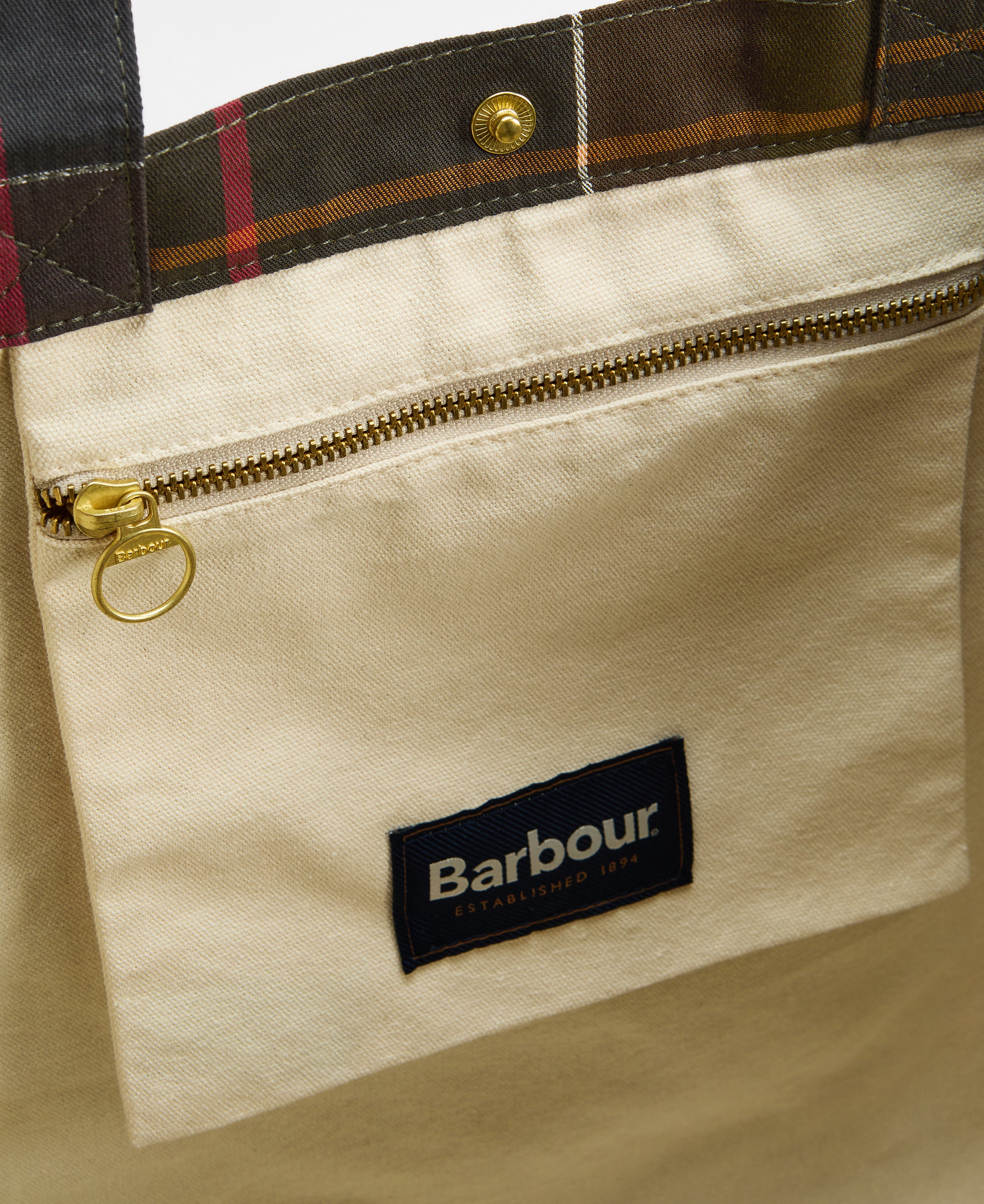 Barbour telfield-tartan-tote-bag-classic-tartan – Legend Story