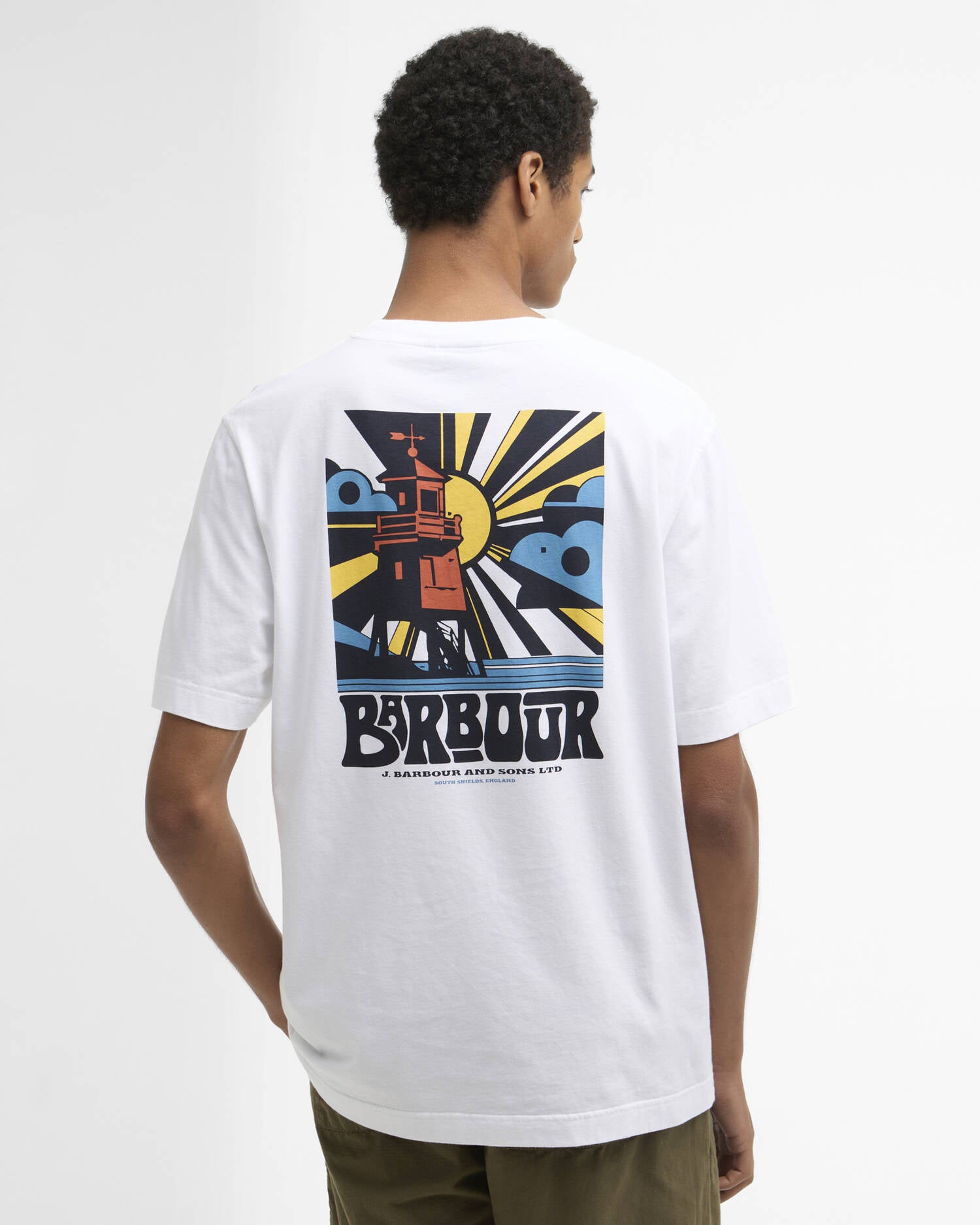 Barbour frome-relaxed-graphic-t-shirt-white – Legend Story