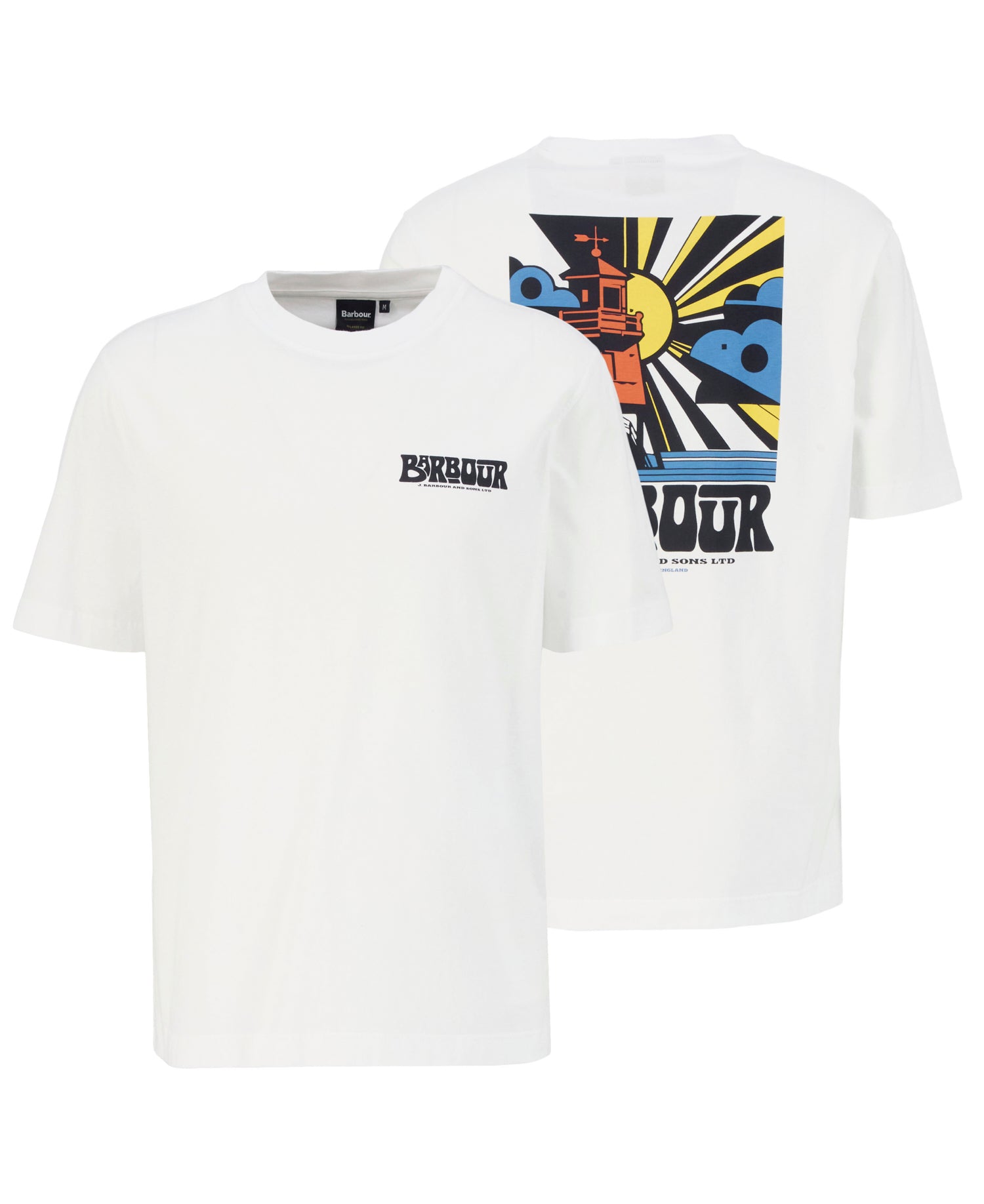 Barbour frome-relaxed-graphic-t-shirt-white – Legend Story