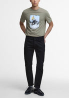Barbour intl-coster-smq-graphic-tee-bleached-olive – Legend Story