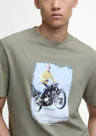 Barbour intl-coster-smq-graphic-tee-bleached-olive – Legend Story
