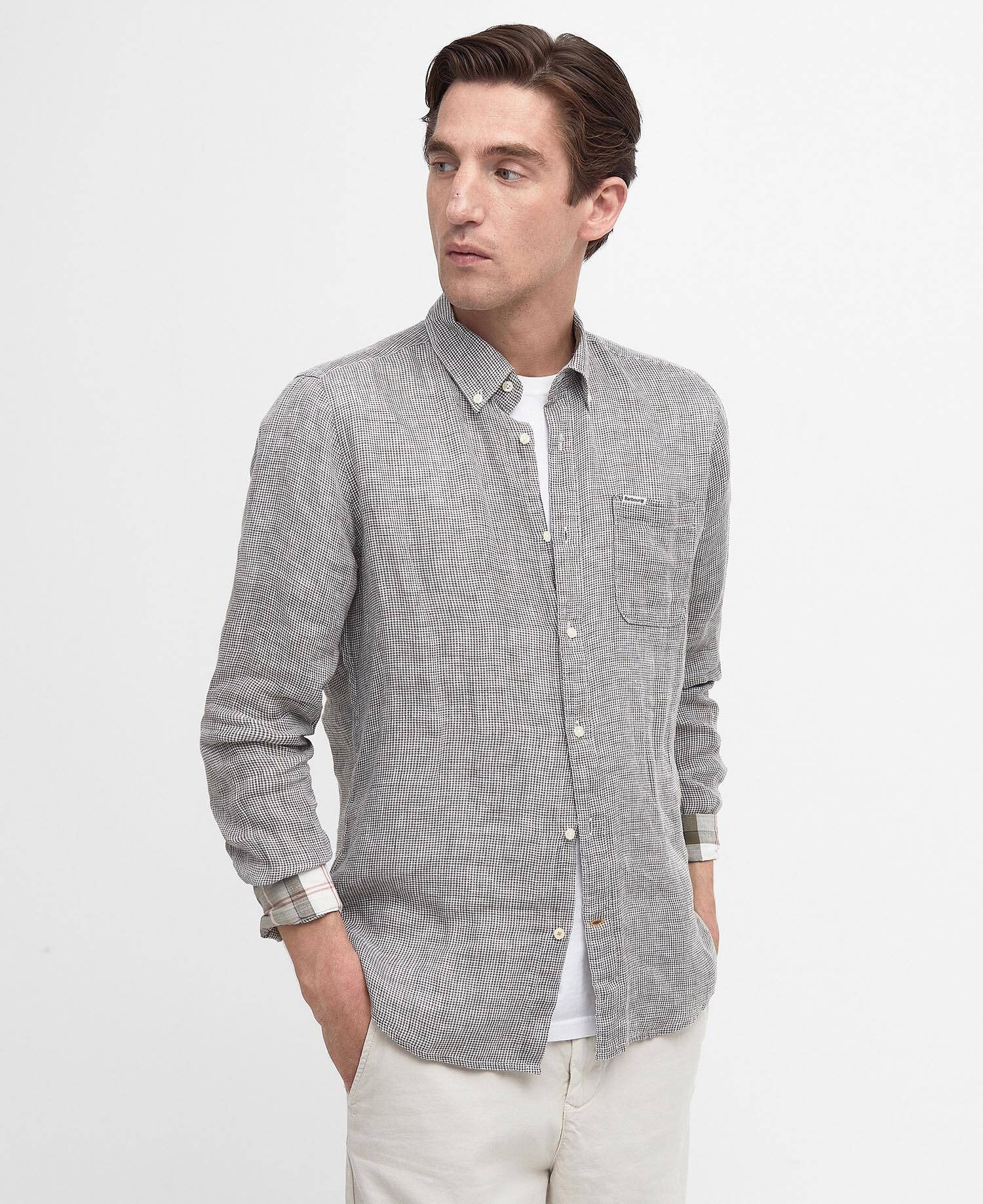 Barbour linton-tailored-shirt-olive – Legend Story